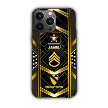 Premium Custom Name, Rank, Unit US Army Veteran Phone Case, Gifts For Dad, For Husband, Gifts For US Army Veteran VPVC500001