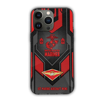 Premium Custom Name, Rank USMC Veteran Phone Case, Gifts For Marine Veteran VPVC500203
