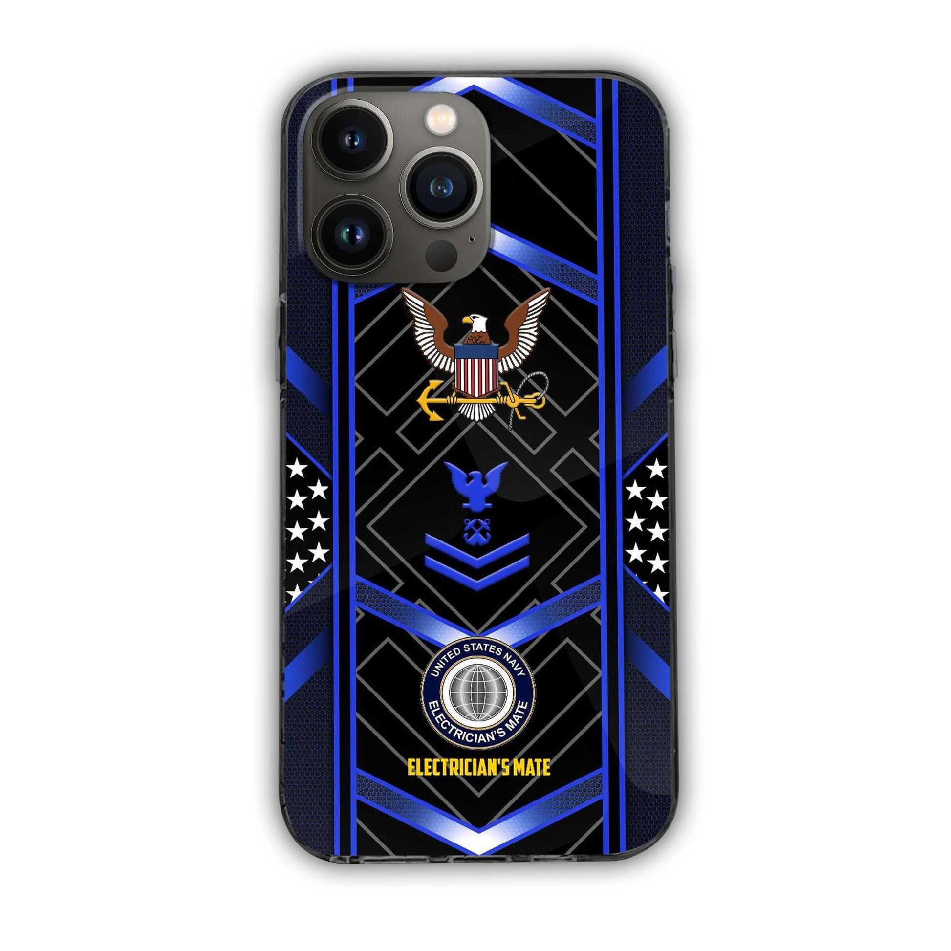 Premium Custom Name, Rank, Unit US Navy Veteran Phone Case, Gifts For Dad, For Husband, Gifts For US Navy Veteran VPVC500002