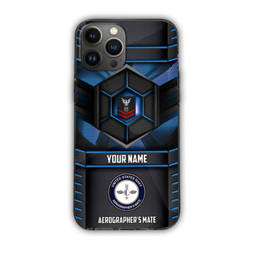 Premium Custom Name, Rank, Unit US Navy Veteran Phone Case, Gifts For Dad, For Husband, Gifts For US Navy Veteran VPVC501202