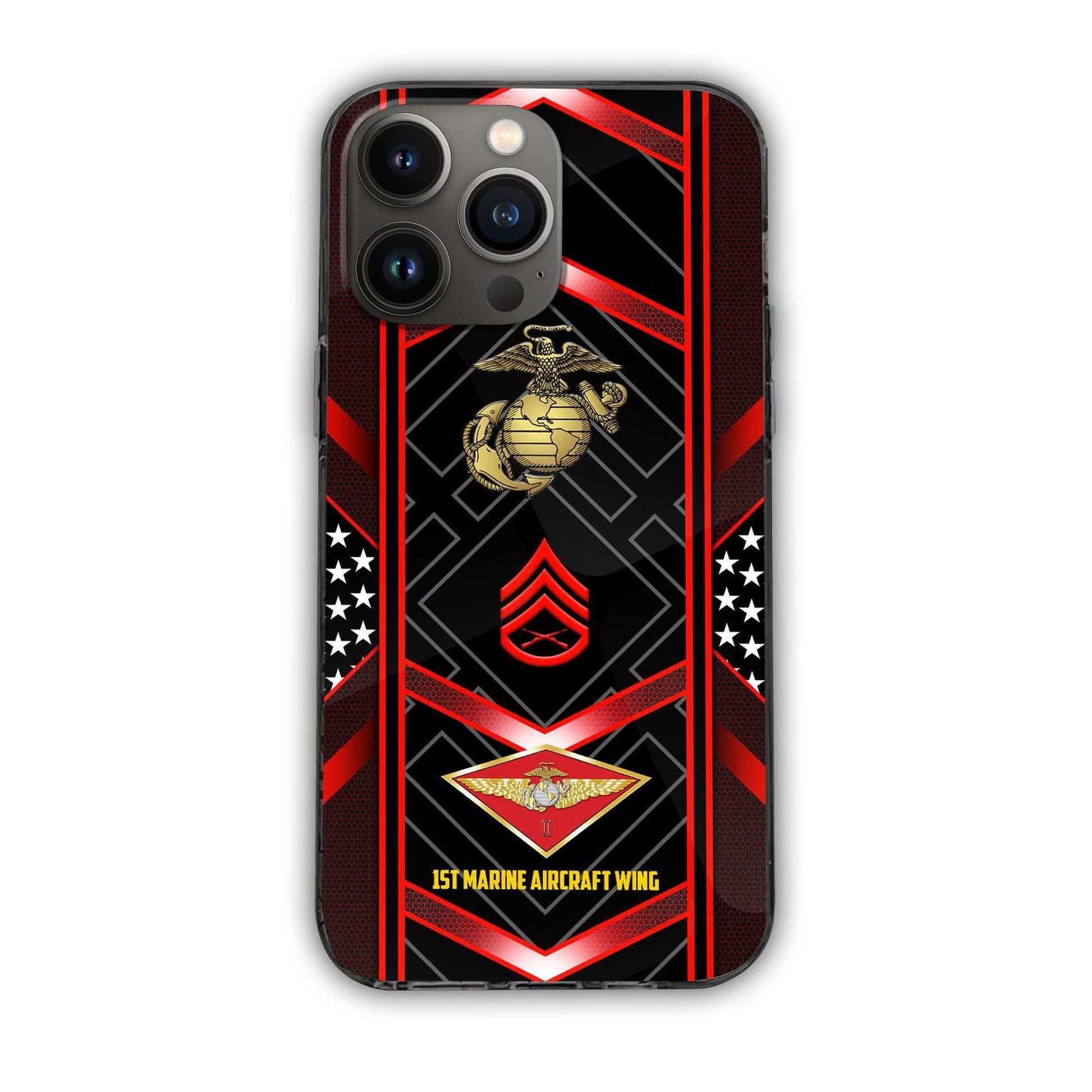 Premium Custom Name, Rank, Unit USMC Veteran Phone Case, Gifts For Dad, For Husband, Gifts For Marine Veteran VPVC500003