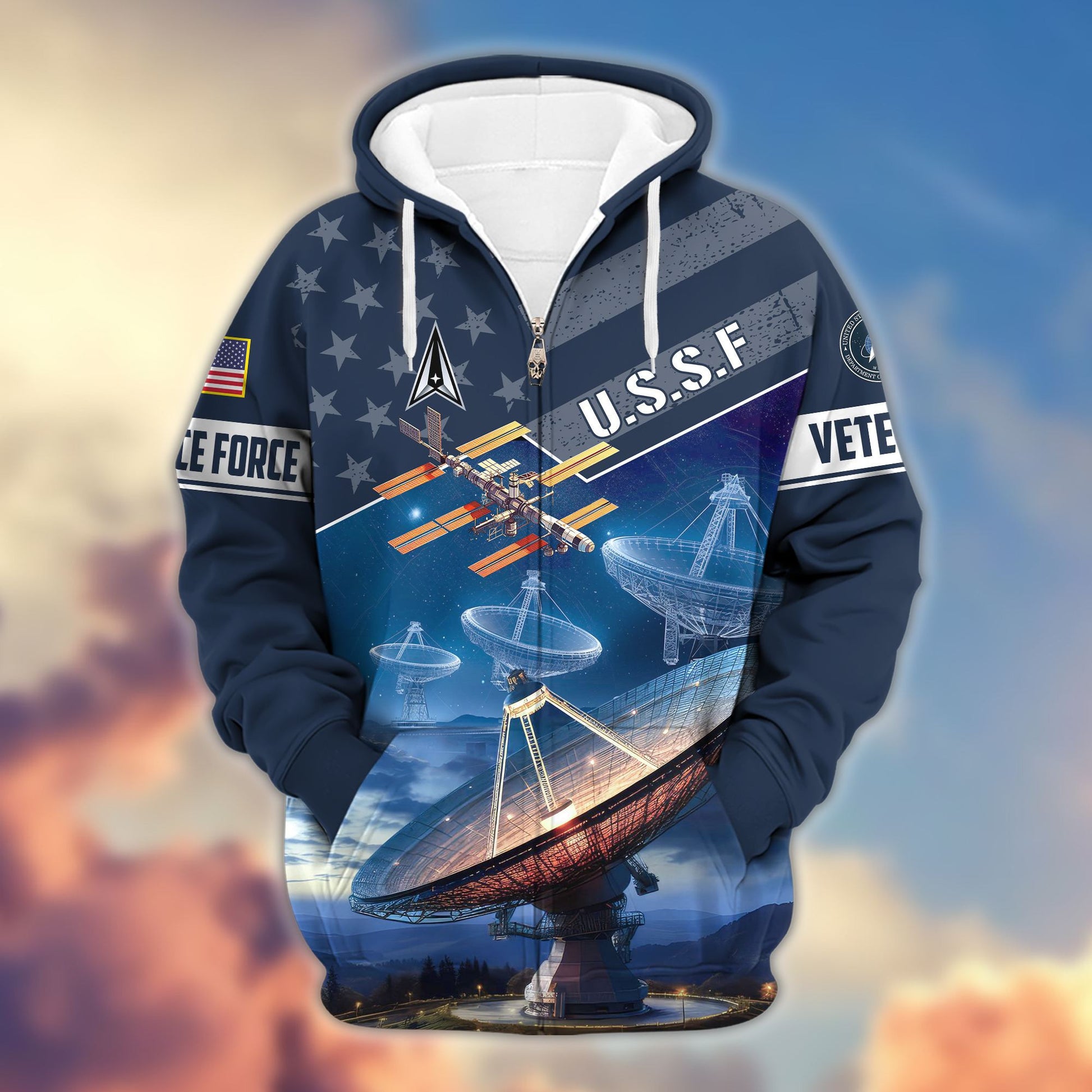 Premium Proudly Served US Veterans Zip Hoodie, Gifts For Veterans Day, Gifts For Dad, Gifts For Husband BPVC200801