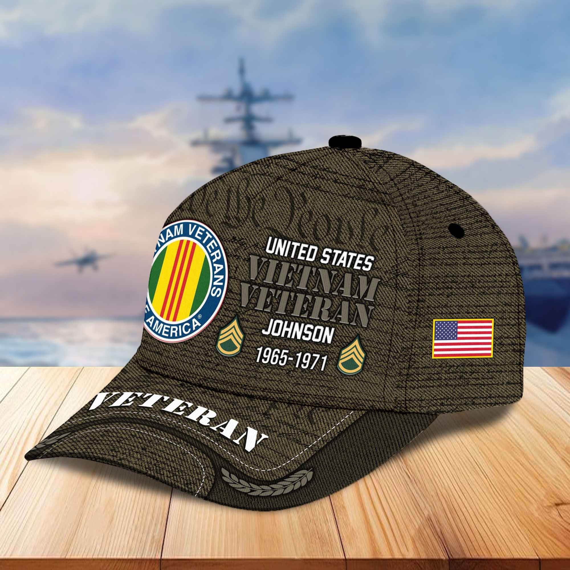 Premium Personalized Proudly Served US Veterans Cap, Gifts For Dad, Gifts For Husband Veteran APHN080811
