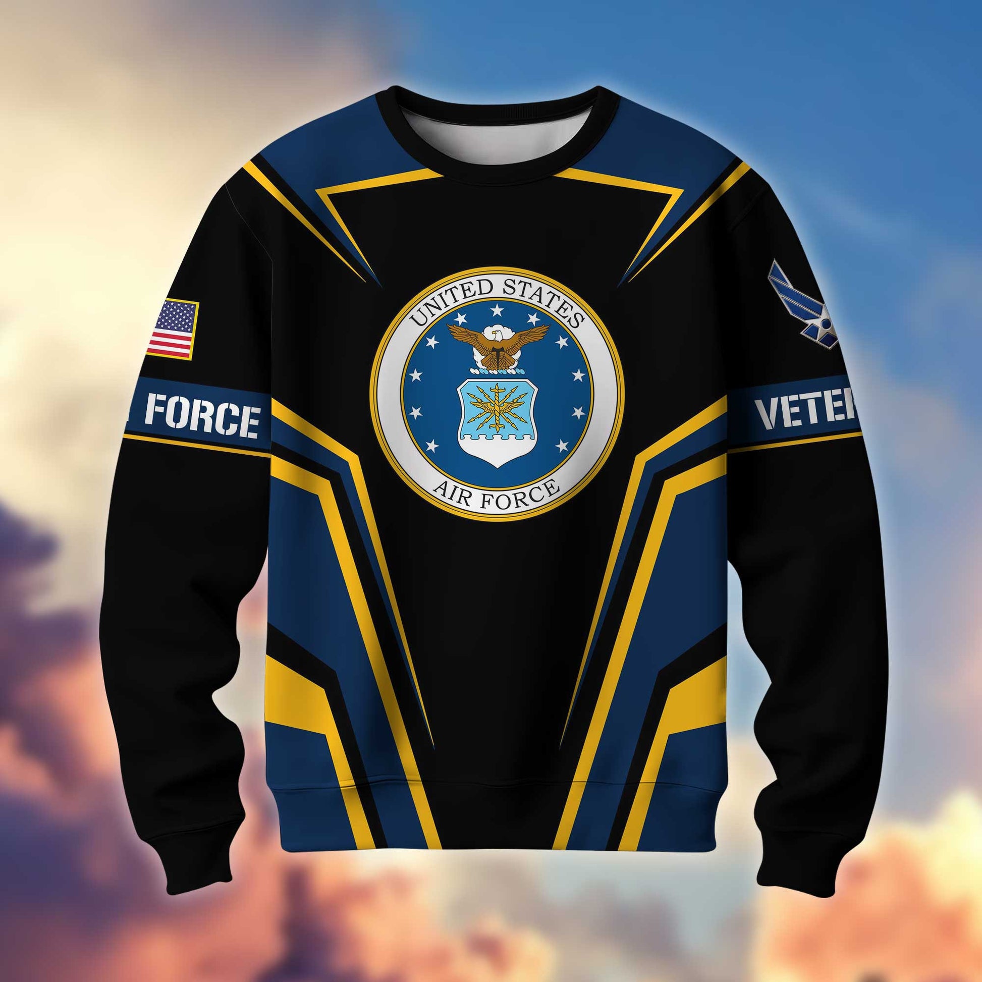 Premium American Pride US Veterans Sweatshirt, Gifts For Veterans Day, Gifts For Dad, Gifts For Husband APHN200811