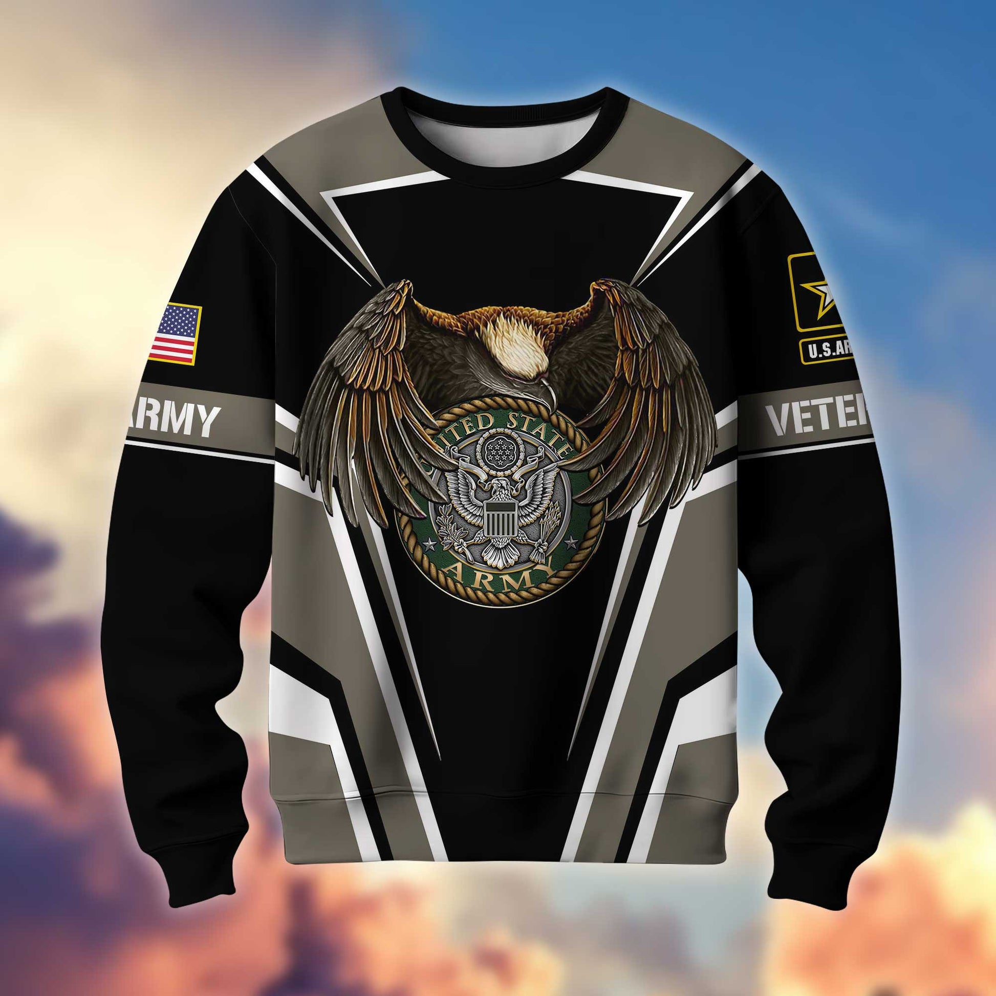 Premium US Veterans Sweatshirt, Gifts For Veterans Day, Gifts For Dad, Gifts For Husband APHN210816