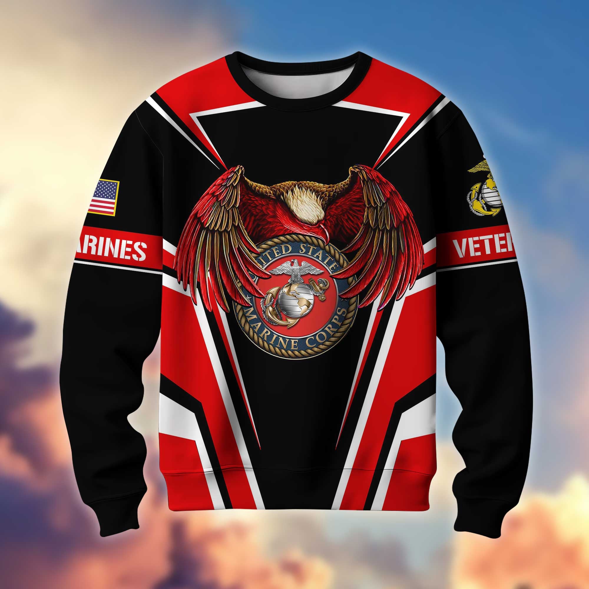 Premium US Veterans Sweatshirt, Gifts For Veterans Day, Gifts For Dad, Gifts For Husband APHN210816