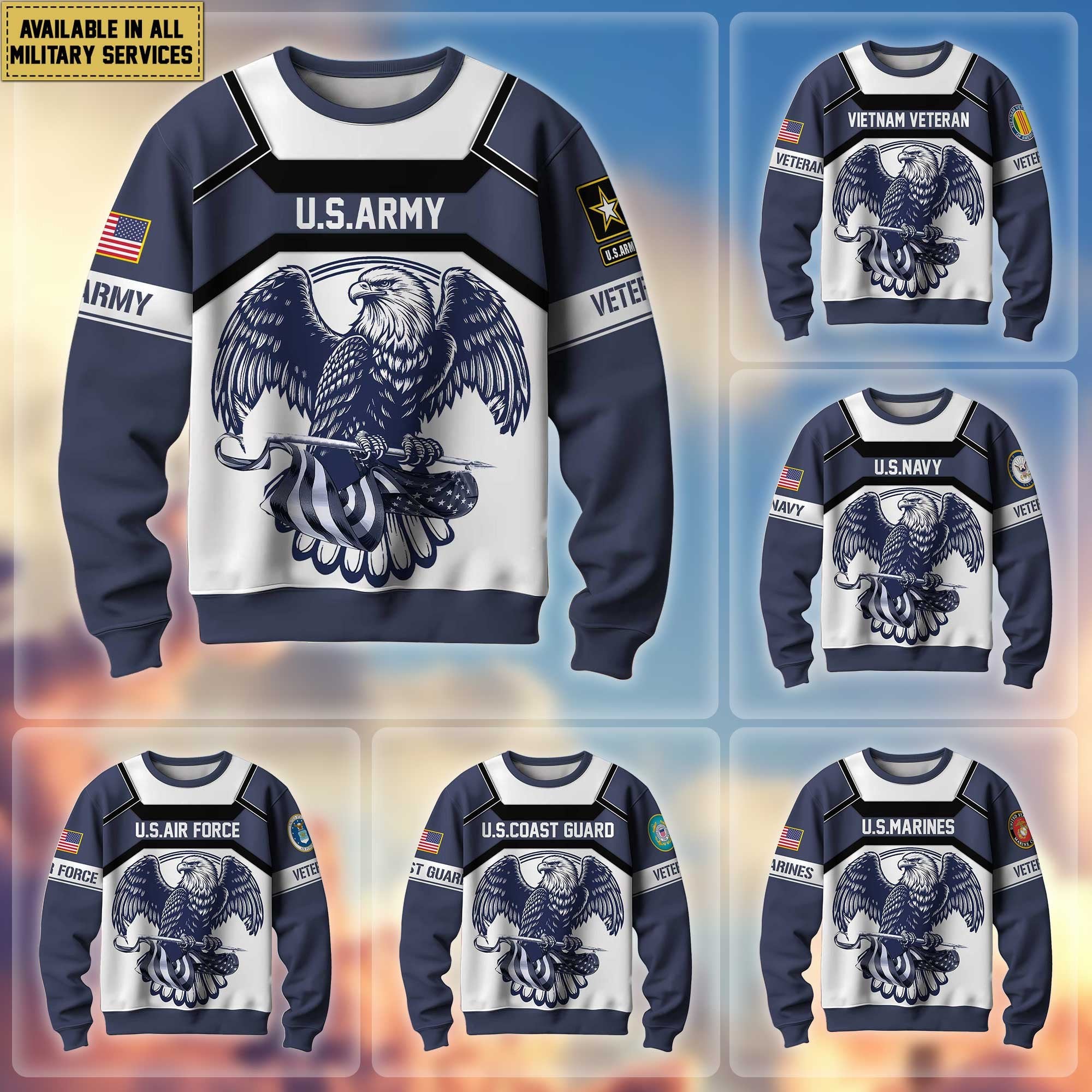 Premium US Veterans Sweatshirt APHN280811, Gifts For US Veterans, Gifts For Veterans Day