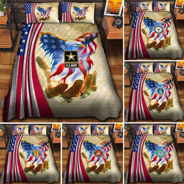 Premium American Pride US Veterans Bedding Set APHN290811, Gifts For US Veterans, Gifts For Veterans Day