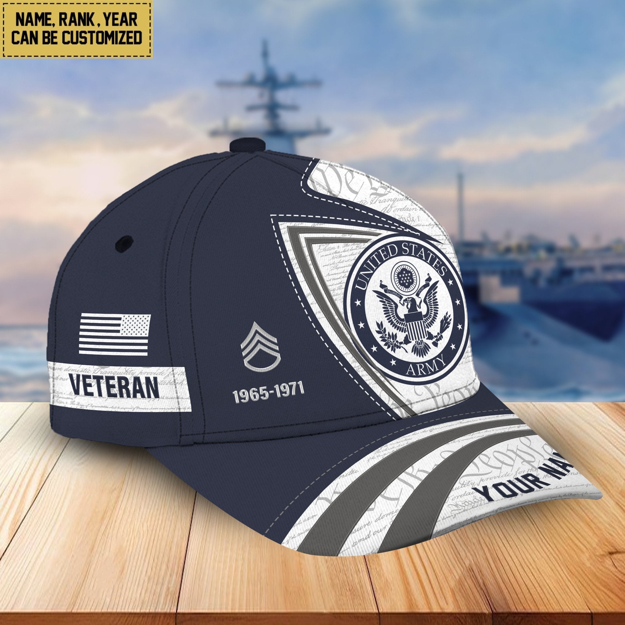 Premium US Veterans Cap BPVC310801, Gifts For US Veterans, Gifts For Veterans Day