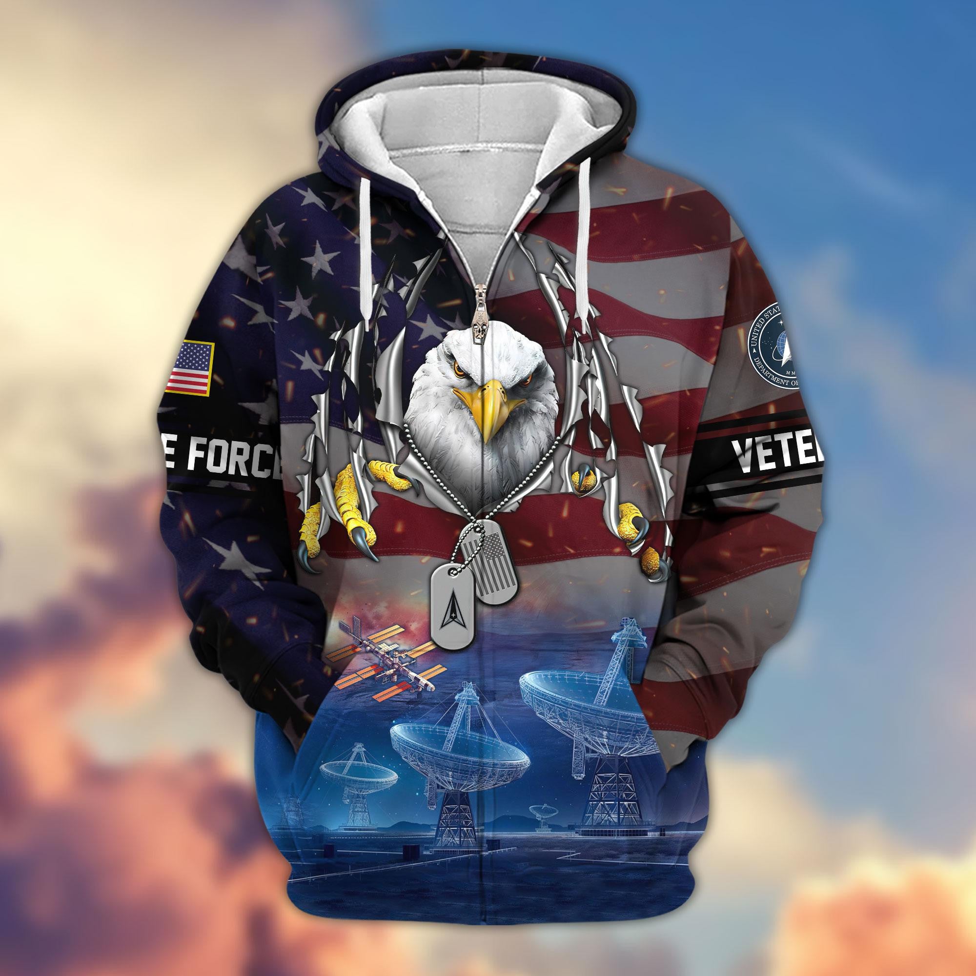 Premium US Veterans Zip Hoodie APHN280815, Gifts For Veterans Day, Gifts For US Veterans