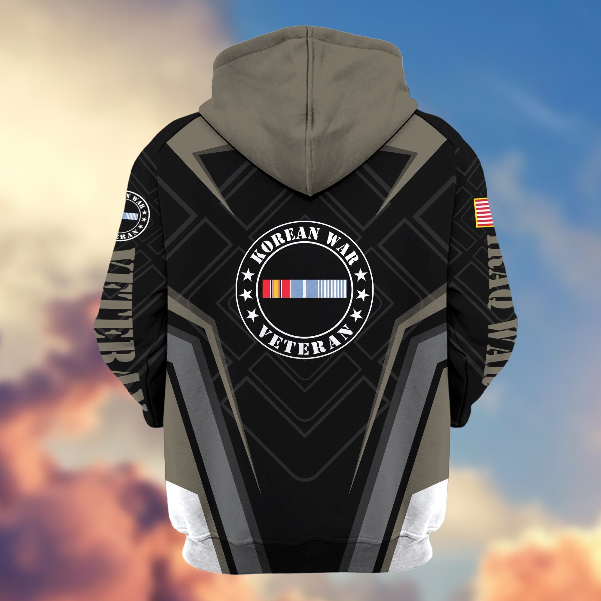 Premium Korean War Veteran Zip Hoodie VPVC603604, Gifts For US Veterans