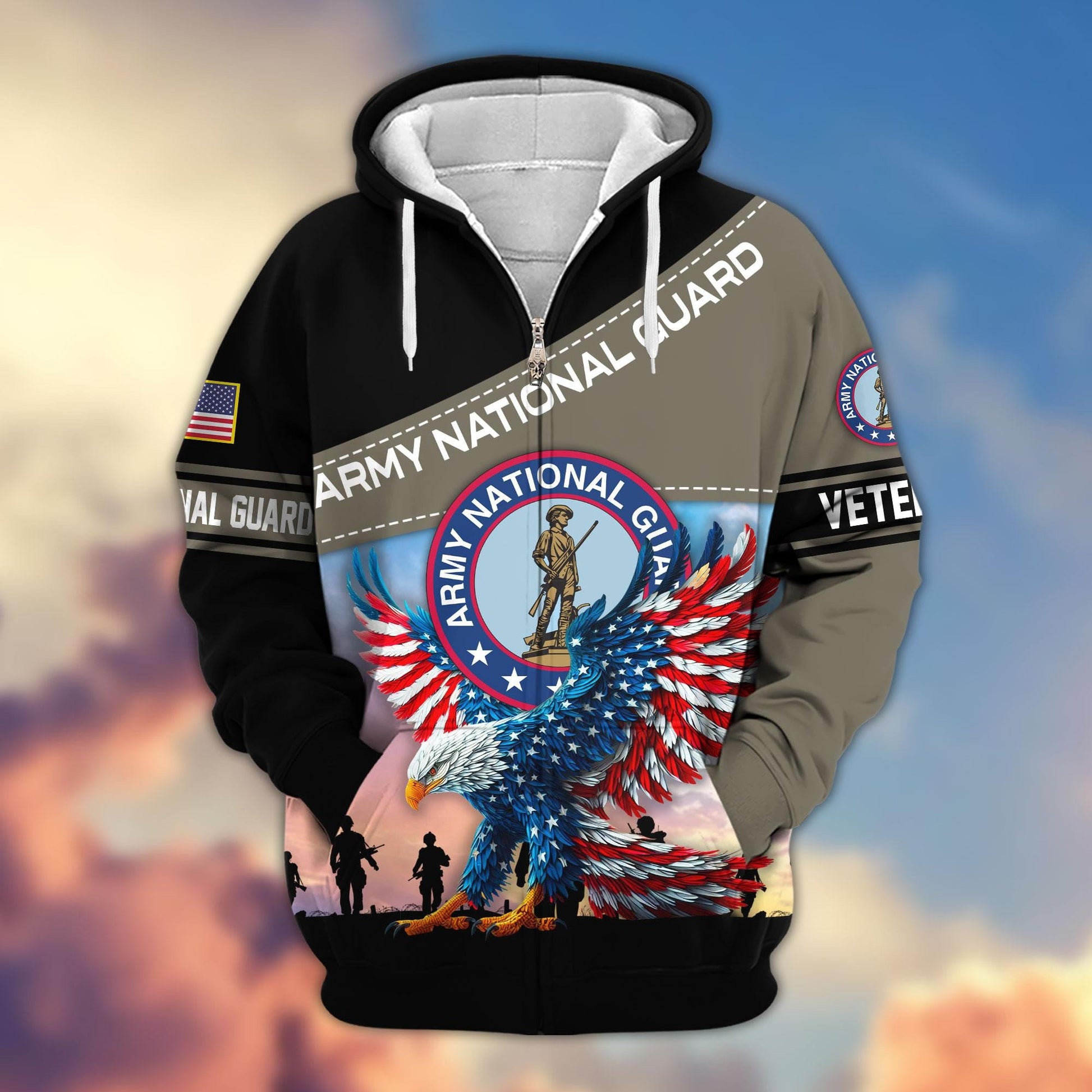 Premium US Veterans Zip Hoodie APHN220813, Gifts For Veterans Day, Gifts For US Veterans