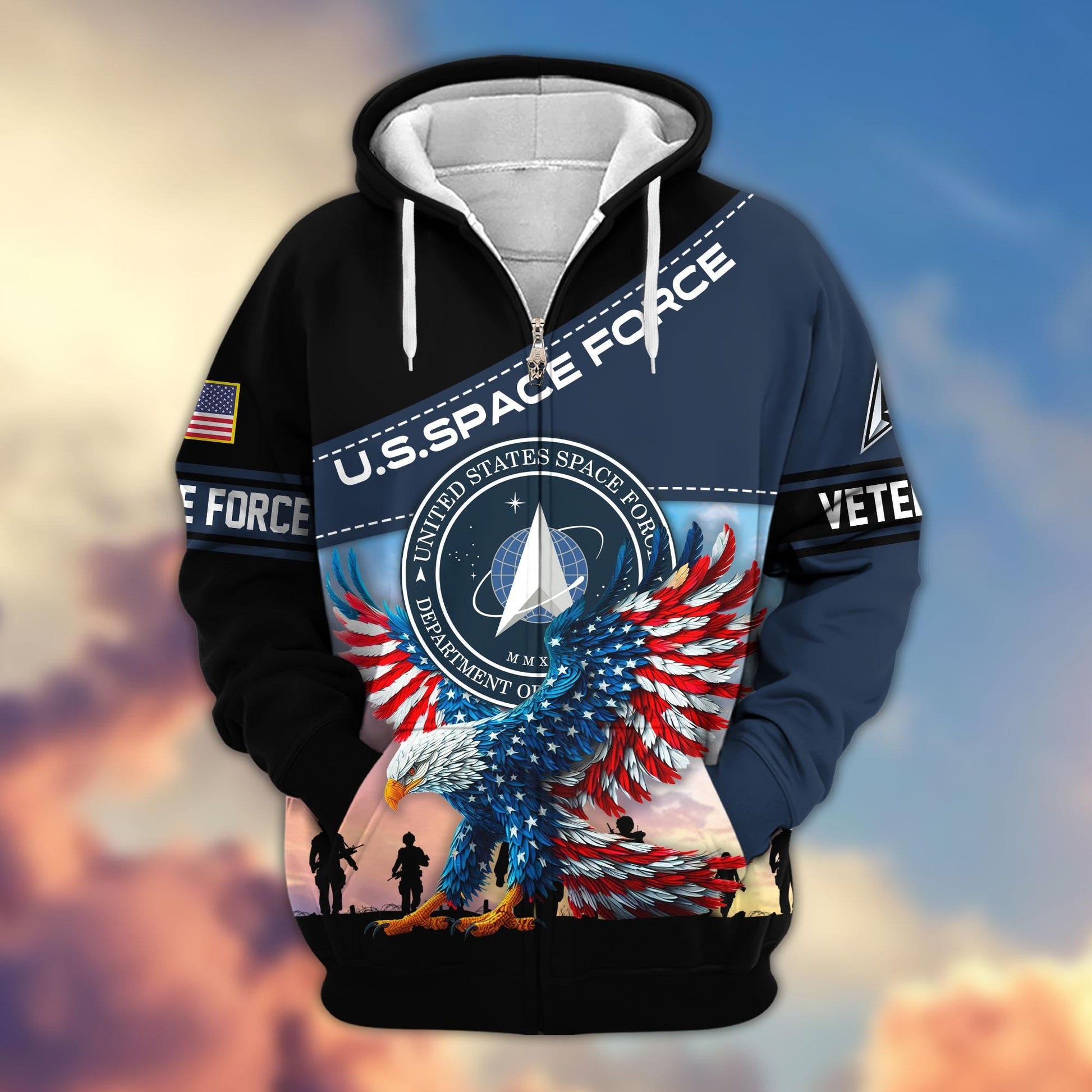 Premium US Veterans Zip Hoodie APHN220813, Gifts For Veterans Day, Gifts For US Veterans