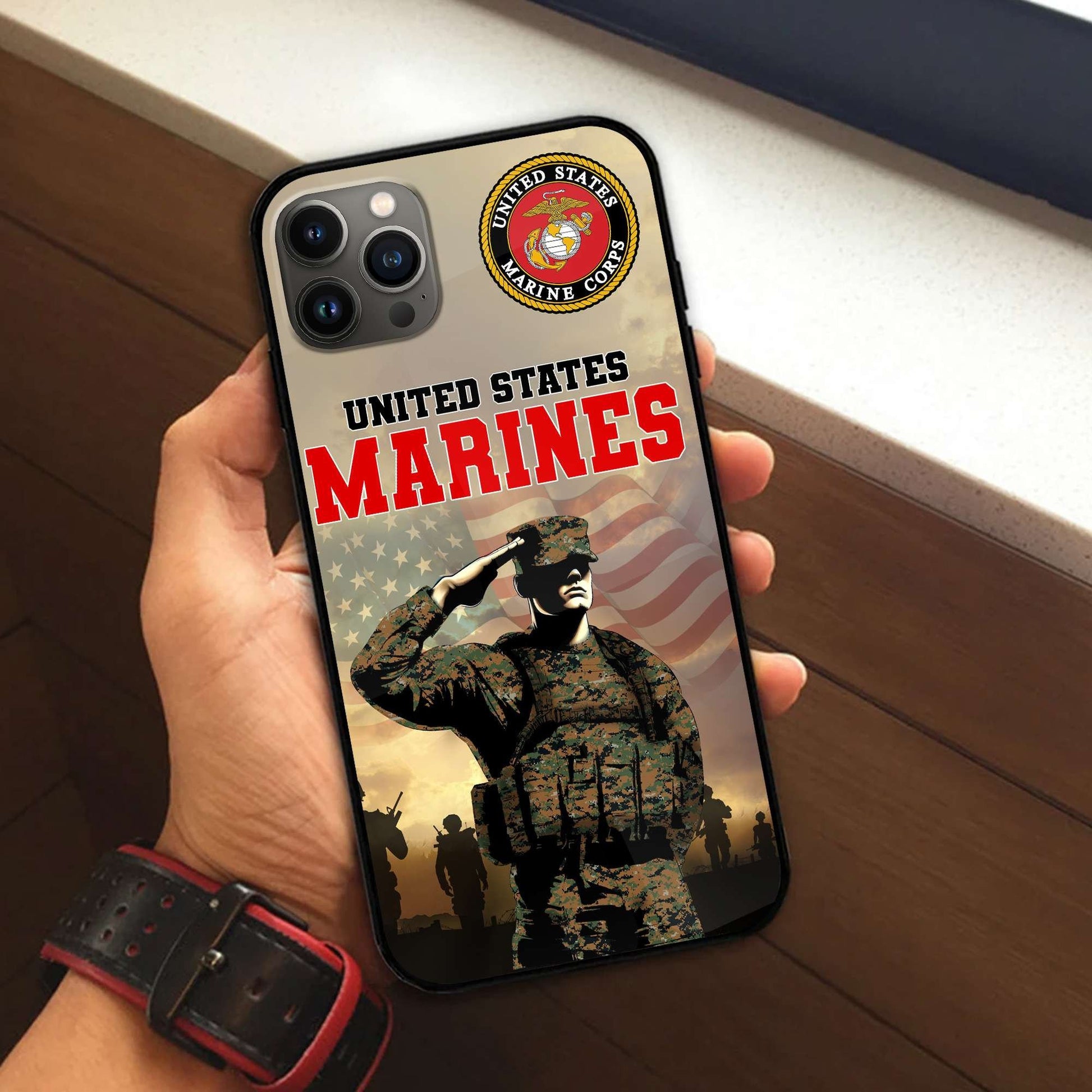 Premium US Veterans Phone Case APHN300813, Gifts For US Veterans, Gifts For Veterans Day, Father's Day