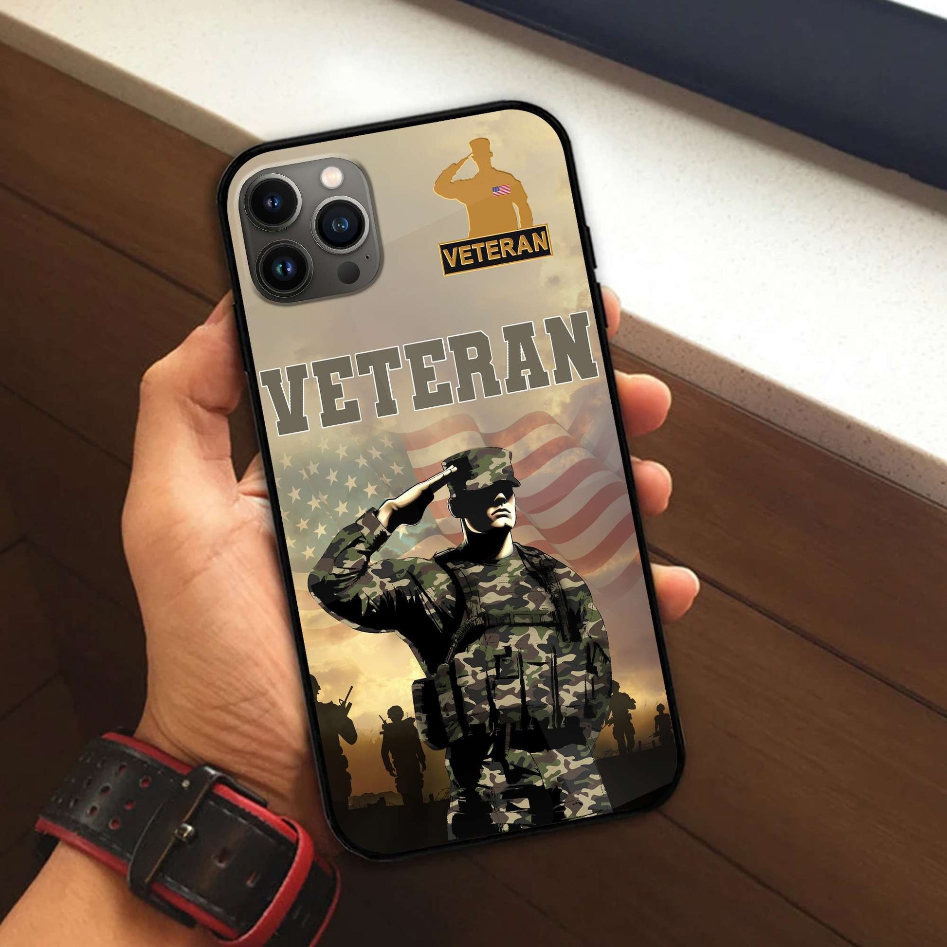 Premium US Veterans Phone Case APHN300813, Gifts For US Veterans, Gifts For Veterans Day, Father's Day