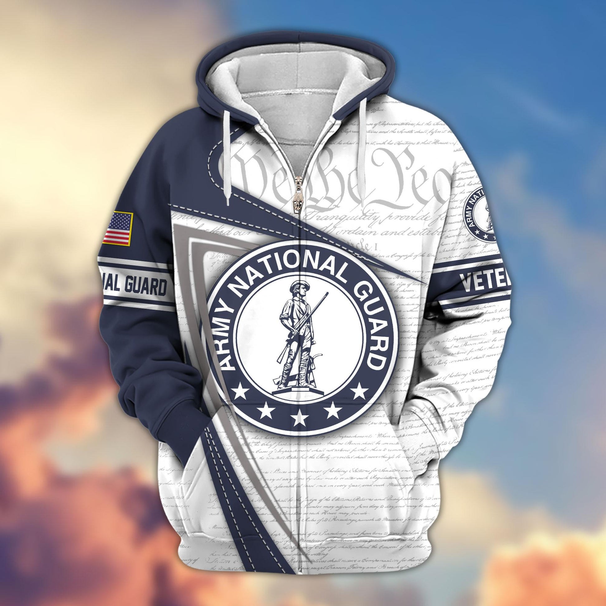 Premium US Veterans Zip Hoodie APHN050911, Gifts For US Veterans, Gifts For Veterans Day, Gifts For Father's Day