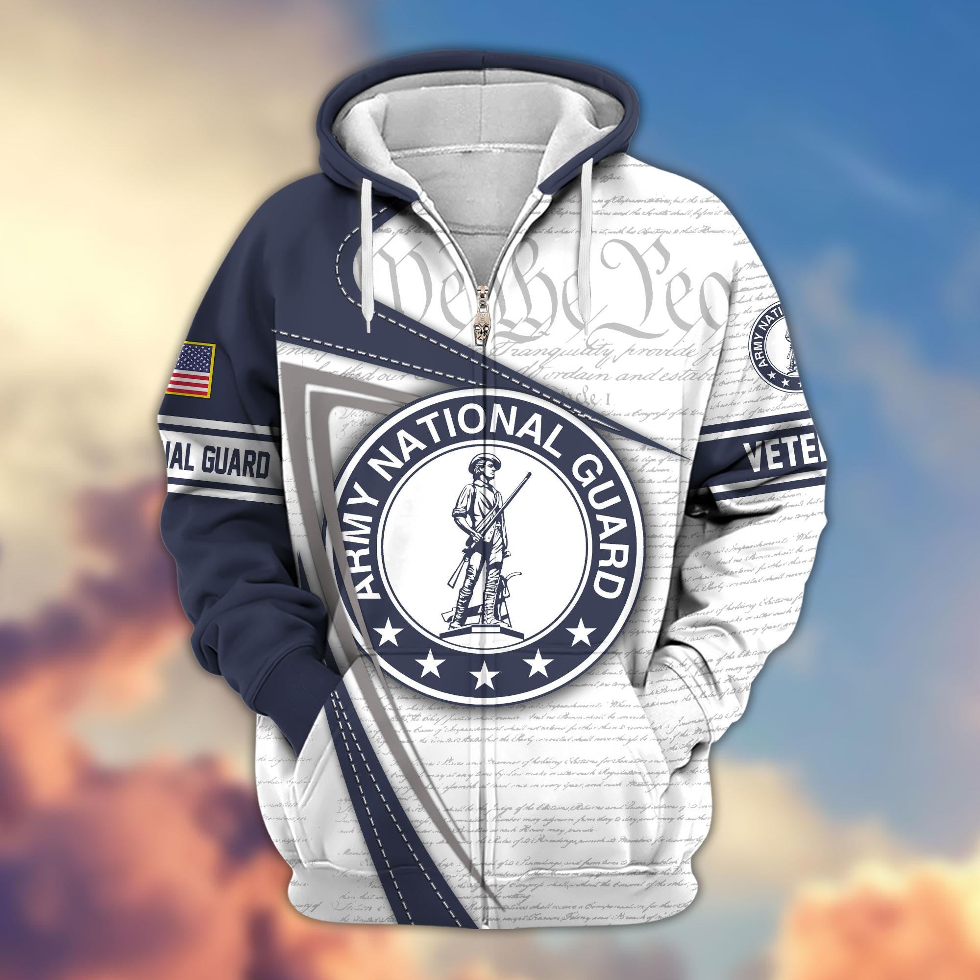 Premium US Veterans Zip Hoodie APHN050911, Gifts For US Veterans, Gifts For Veterans Day, Gifts For Father's Day
