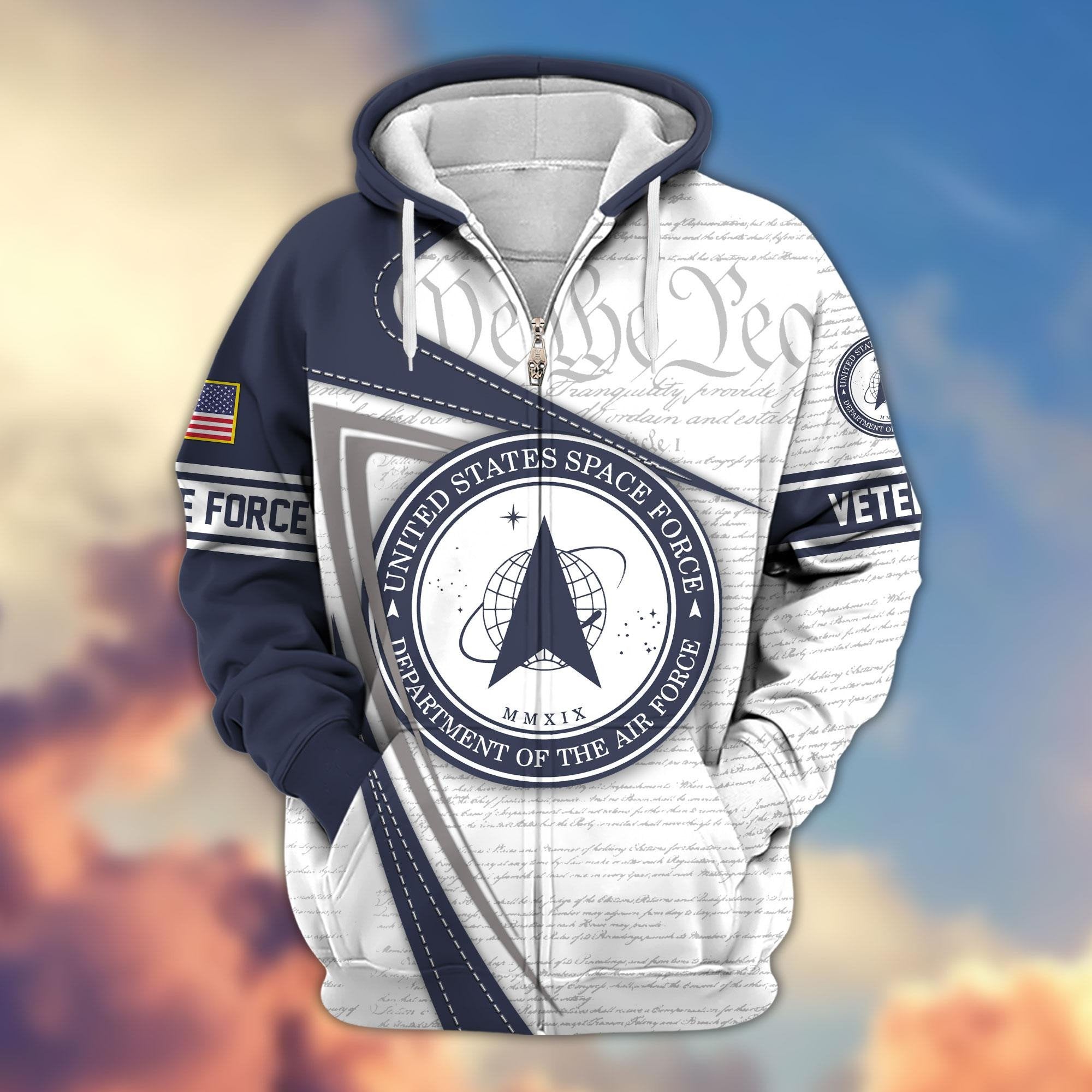 Premium US Veterans Zip Hoodie APHN050911, Gifts For US Veterans, Gifts For Veterans Day, Gifts For Father's Day