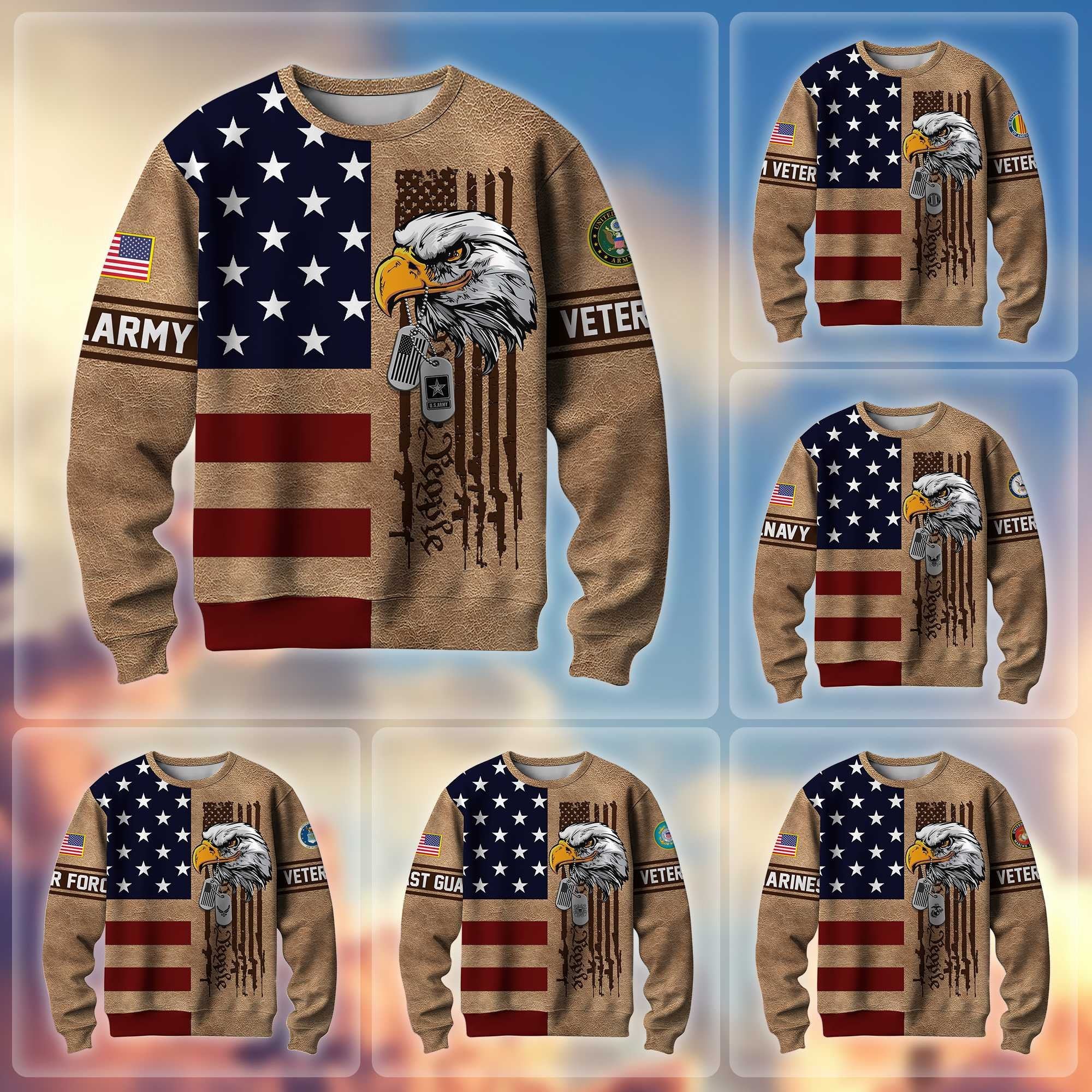 Premium US Veterans Sweatshirt BPVC040902, Gifts For US Veterans, Gifts For Veterans Day