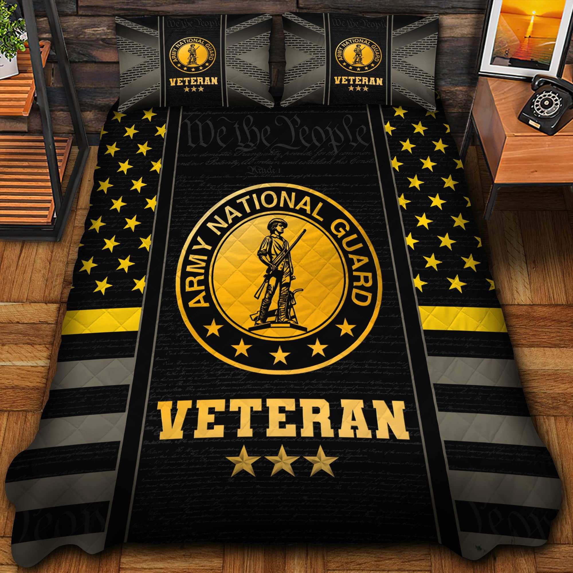 Premium US Veterans Bedding Set APHN040912, Gifts For US Veterans, Gifts For Veterans Day