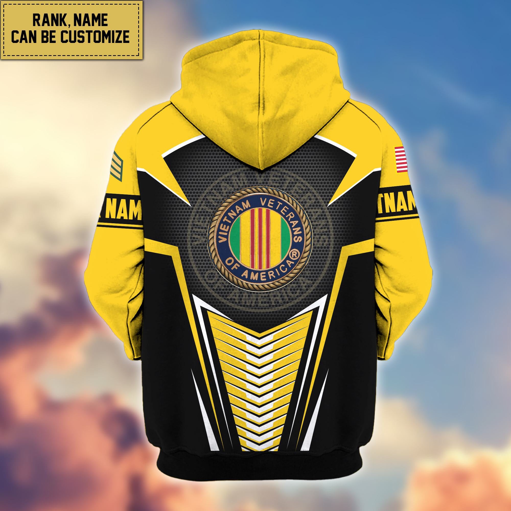 Premium Vietnam Veterans Zip Hoodie VPVC600806, Custom Name, Rank, Gifts For Vietnam Veterans