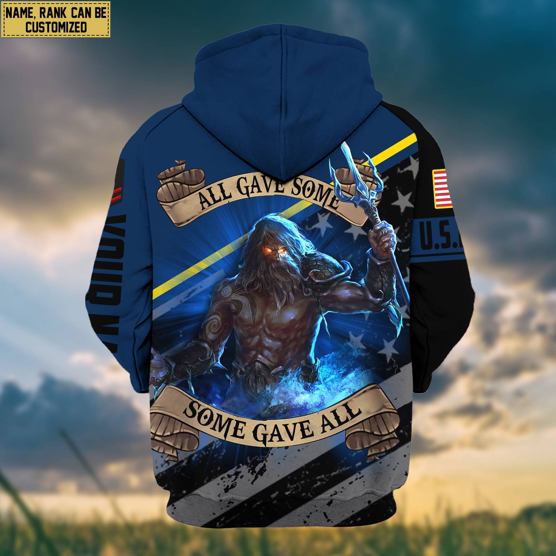 Premium US Navy Zip Hoodie VPVC602022, Custom Name, Rank, Gifts For Navy Veteran