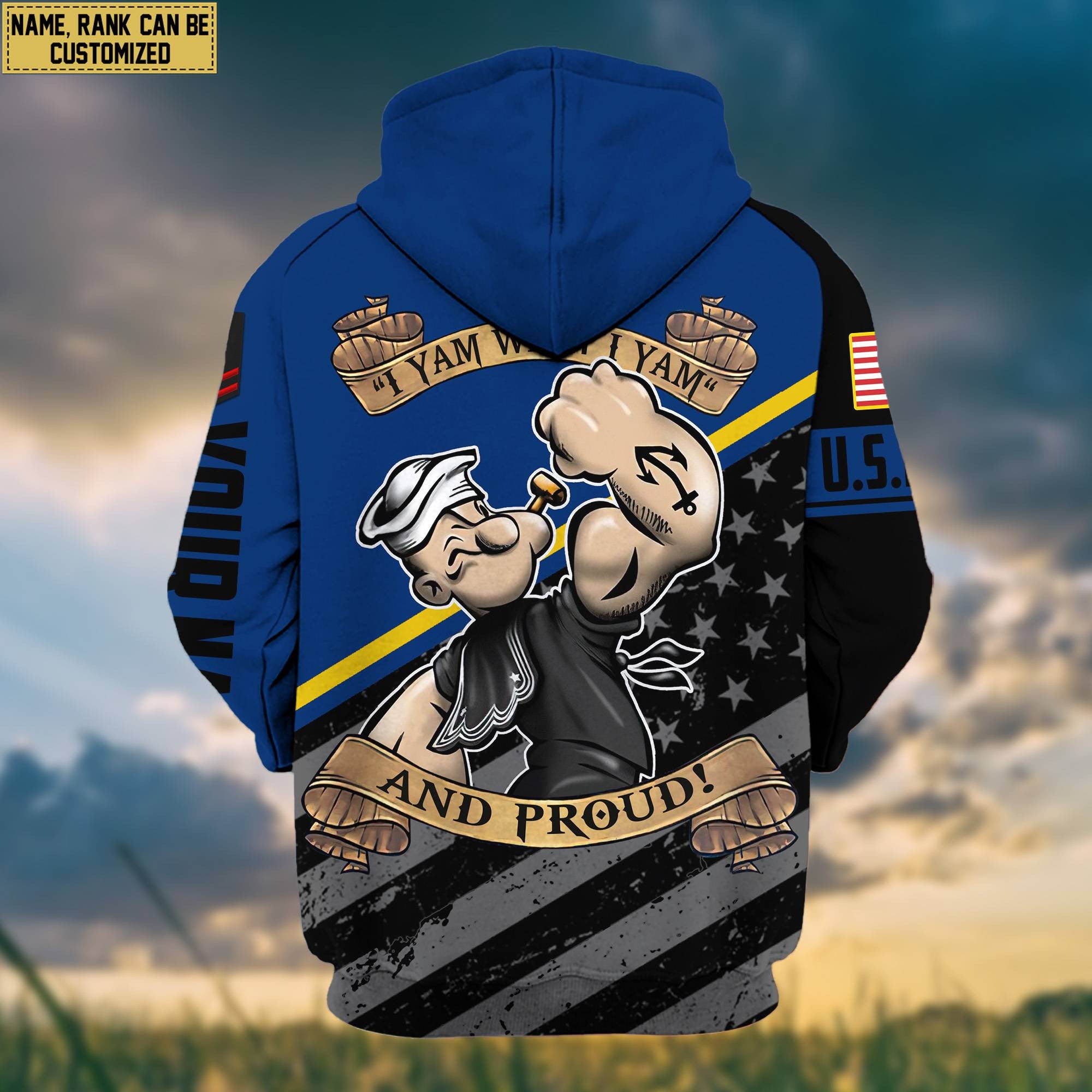 Premium US Navy Zip Hoodie VPVC602023, Custom Name, Rank, Gifts For Navy Veteran