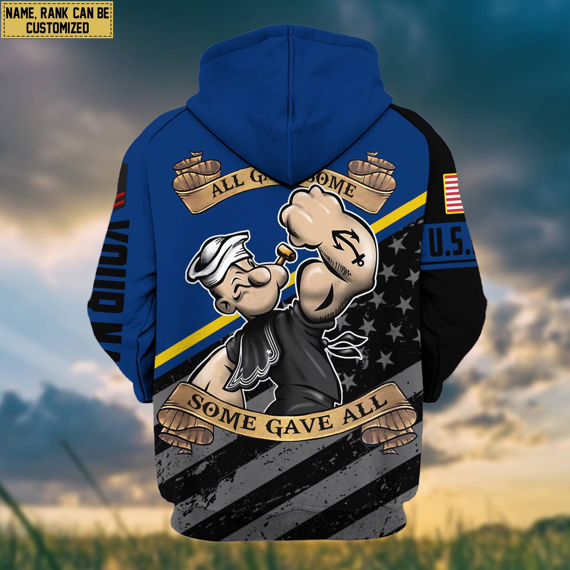 Premium US Navy Zip Hoodie VPVC602024, Custom Name, Rank, Gifts For Navy Veteran