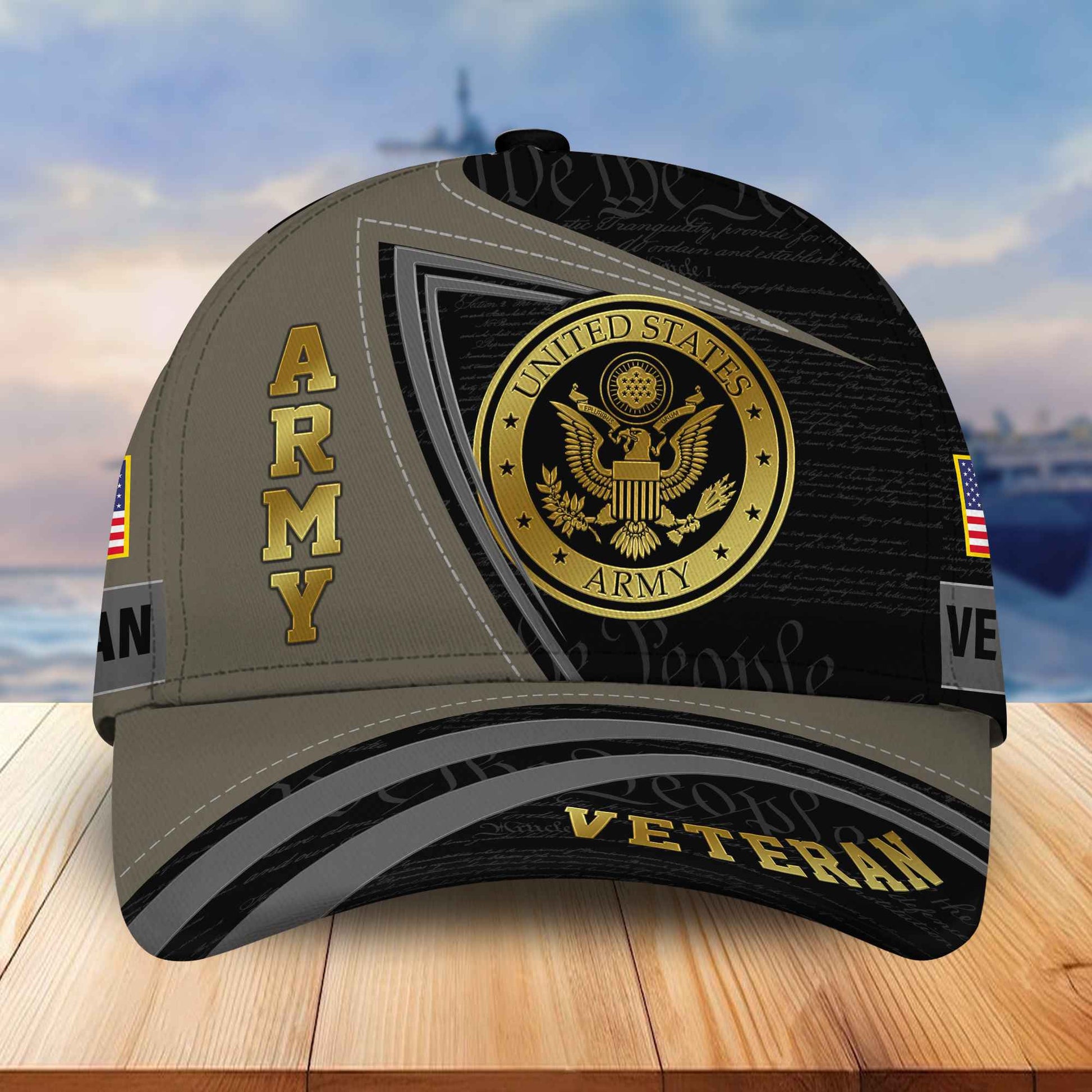 Premium US Veterans Cap BPVC100902, Gifts For Dad, Gifts For Husband, Gifts For Veterans Day