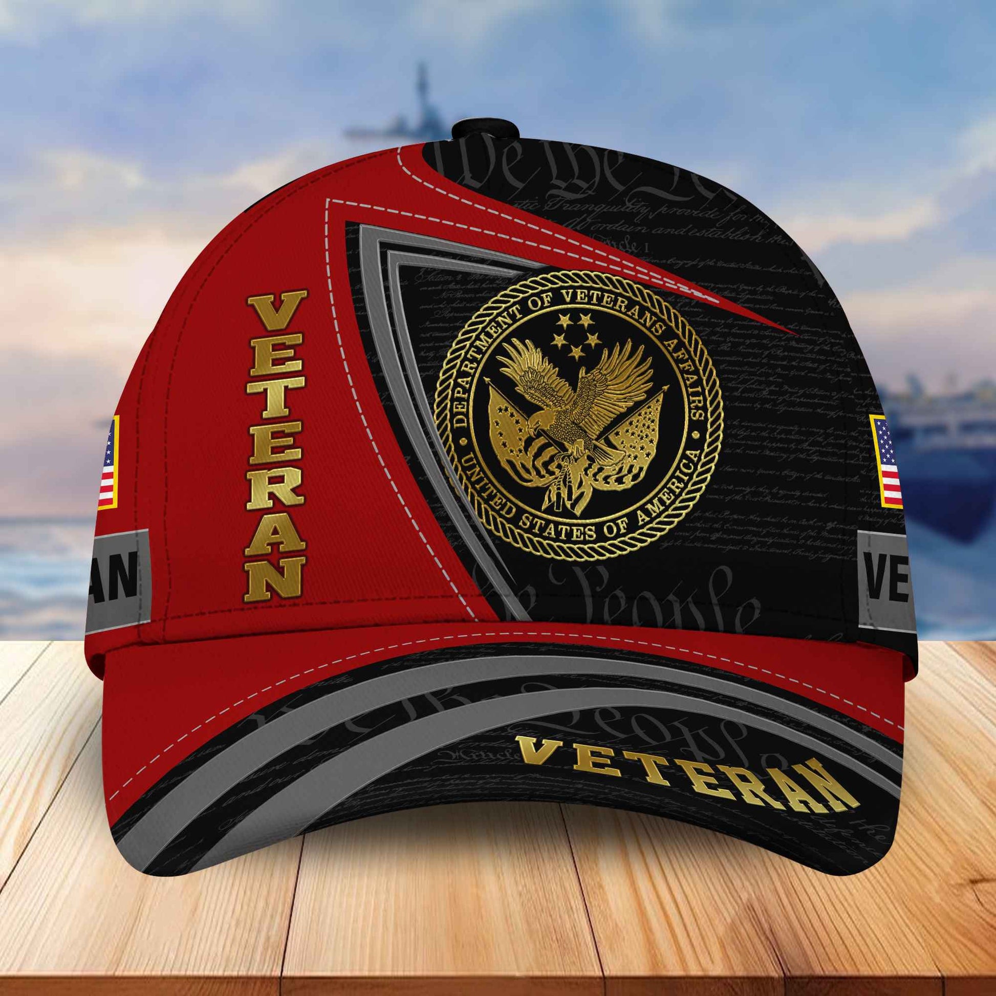 Premium US Veterans Cap BPVC100902, Gifts For Dad, Gifts For Husband, Gifts For Veterans Day