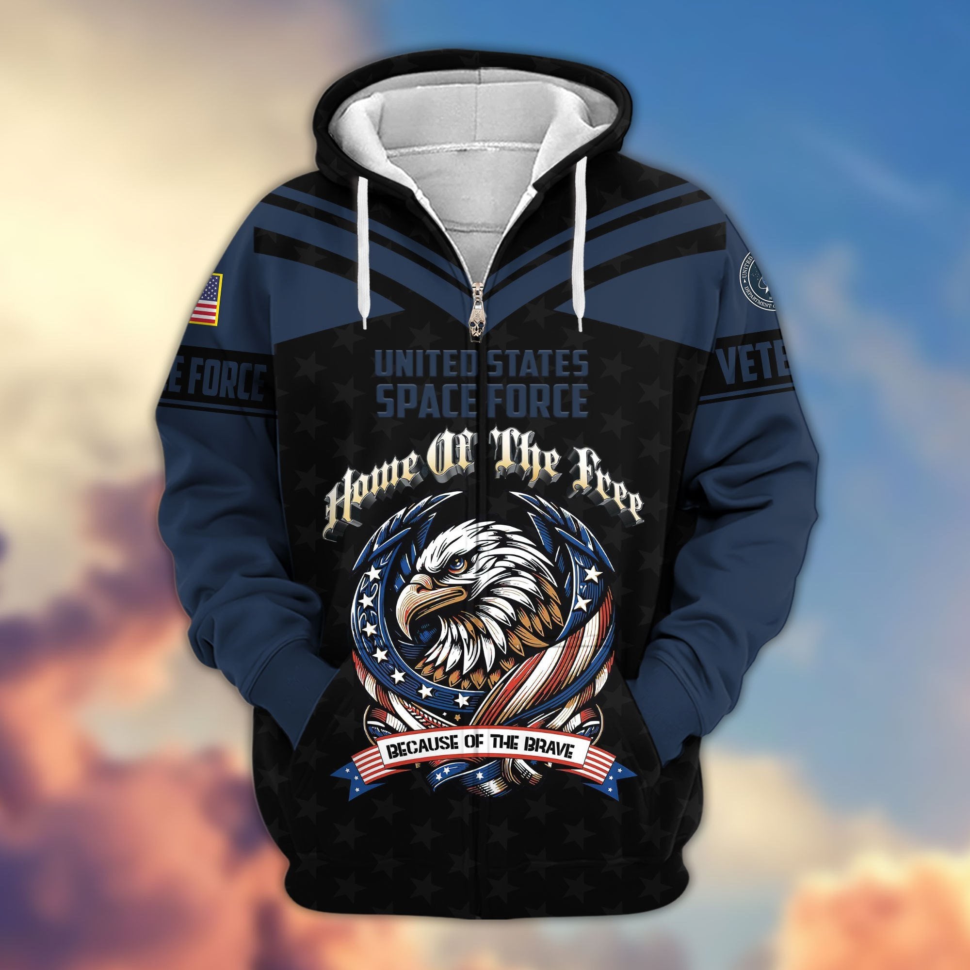 Premium US Veterans Zip Hoodie APHN120911, Gifts For US Veterans, Gifts For Veterans Day, Gifts For Father's Day
