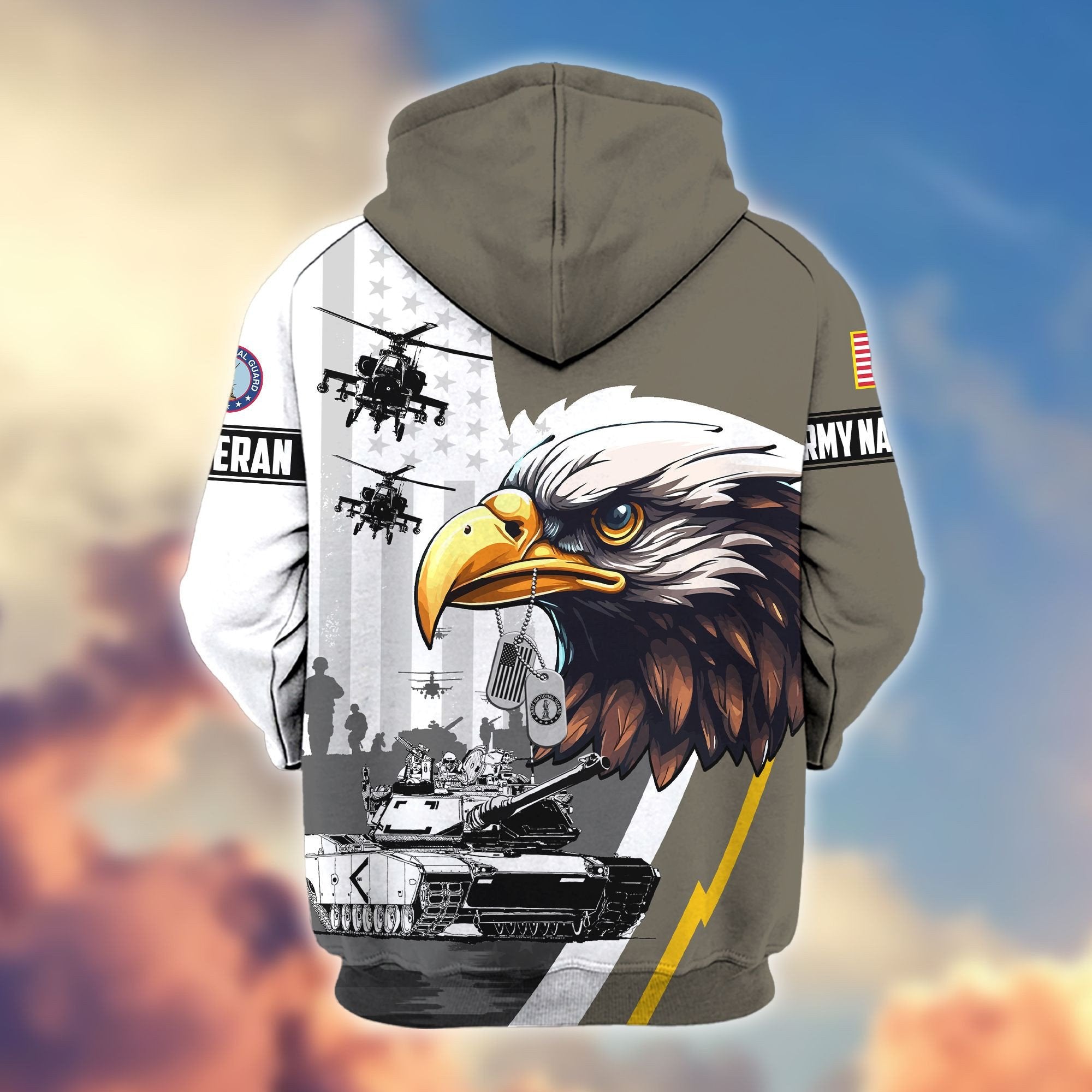 Premium US Veterans Zip Hoodie BPVC160901, Gifts For US Veterans, Gifts For Veterans Day