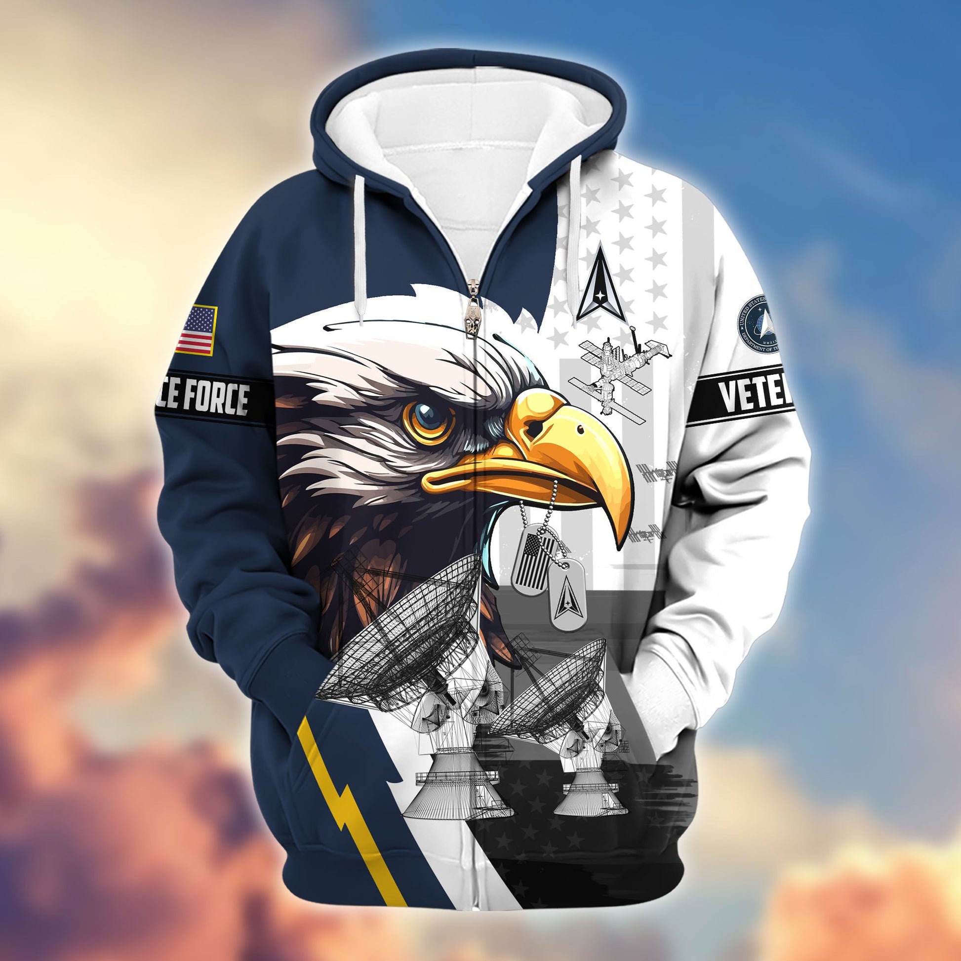 Premium US Veterans Zip Hoodie BPVC160901, Gifts For US Veterans, Gifts For Veterans Day