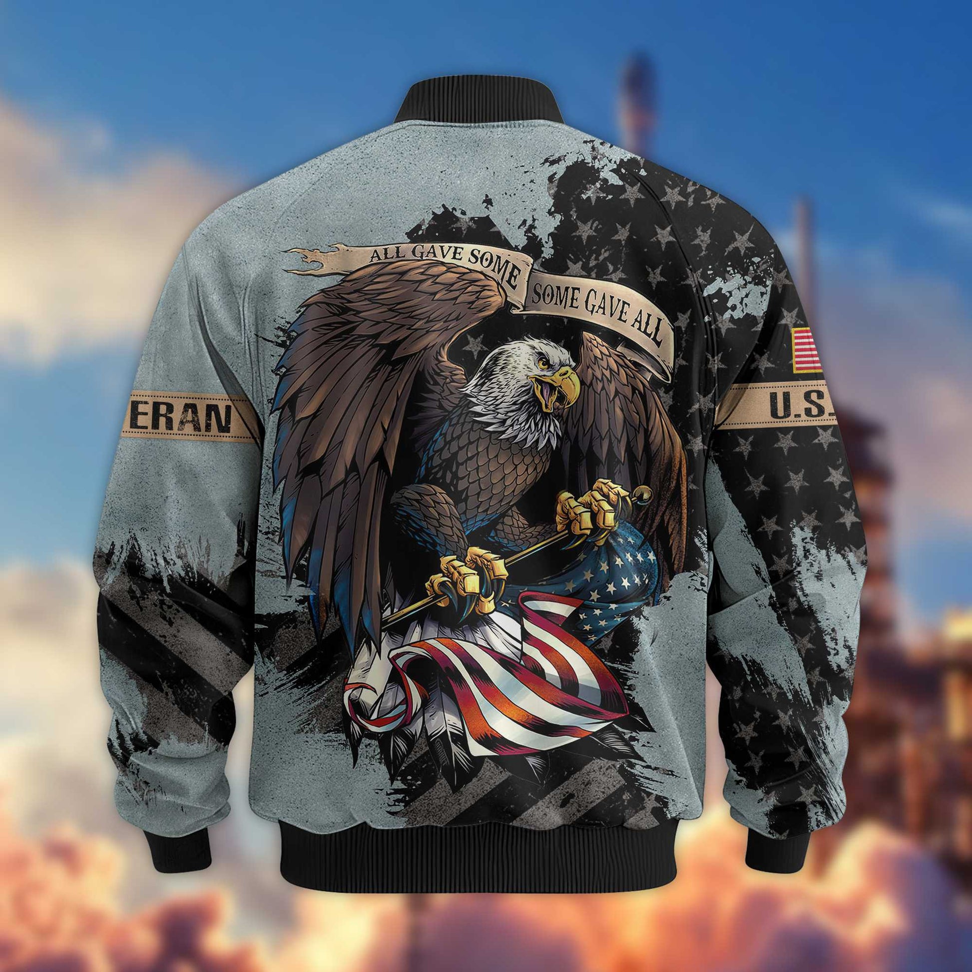 Premium USAF Veteran Bomber Jacket VPVC801404, Gifts For US Air Force Veteran