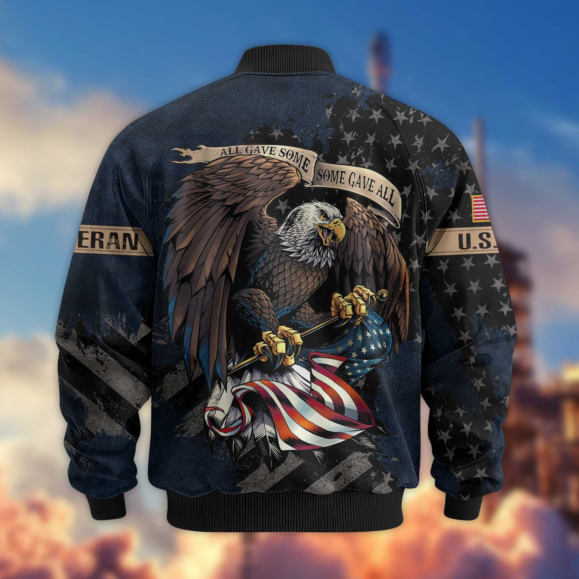 Premium USCG Veteran Bomber Jacket VPVC801405, Gifts For US Coast Guard Veteran