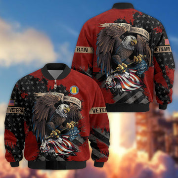 Premium Vietnam Veteran Bomber Jacket VPVC801406, Gifts For Vietnam Veteran