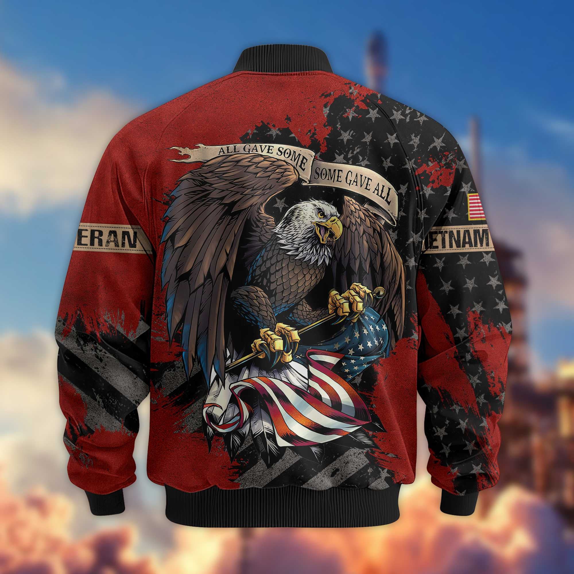 Premium Vietnam Veteran Bomber Jacket VPVC801406, Gifts For Vietnam Veteran