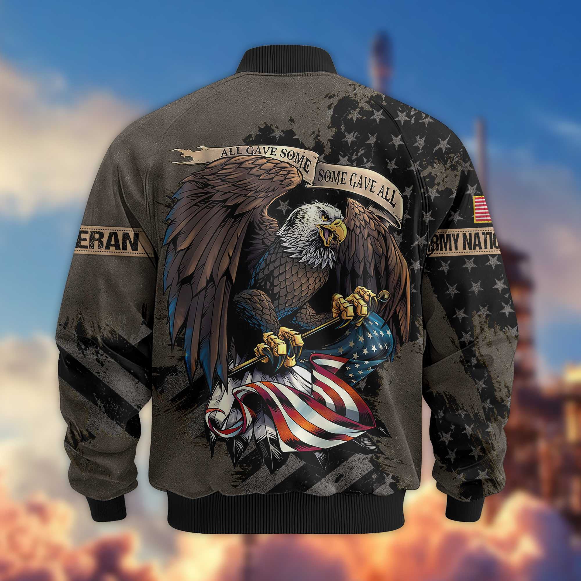 Premium Army National Guard Veteran Bomber Jacket VPVC801408, Gifts For Army National Guard Veteran