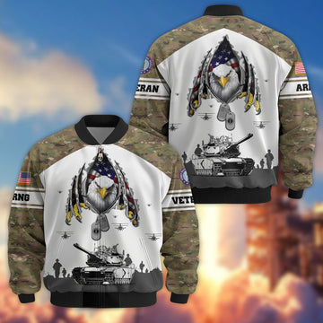 Premium Army National Guard Veteran Bomber Jacket VPVC801308, Gifts For Army National Guard Veteran