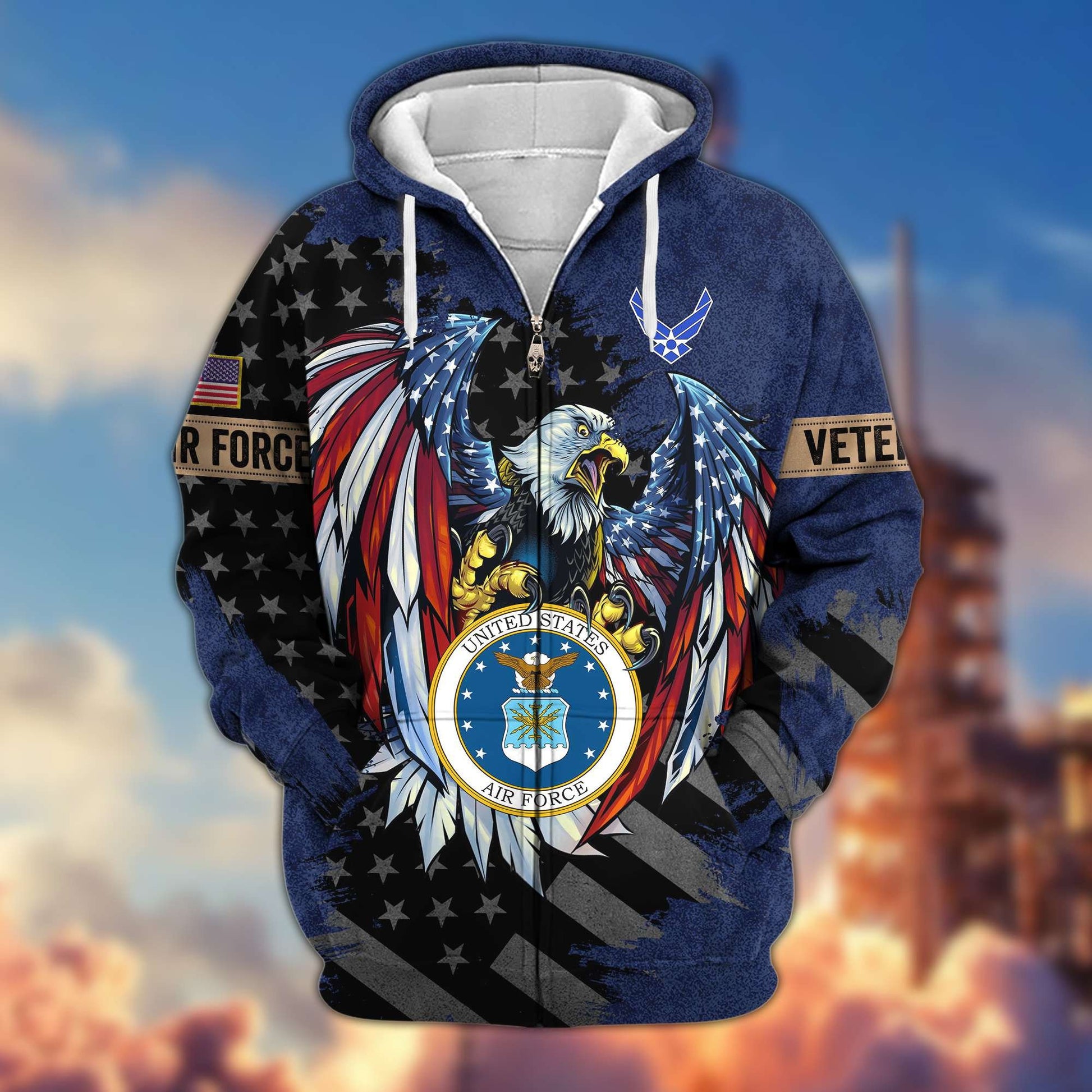 Premium US Veterans Zip Hoodie APHN190913, Gifts For Veterans Day