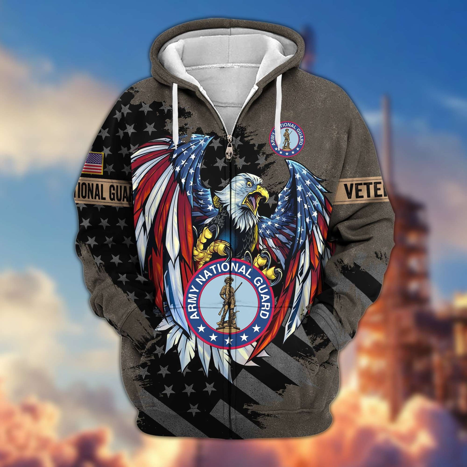 Premium US Veterans Zip Hoodie APHN190913, Gifts For Veterans Day