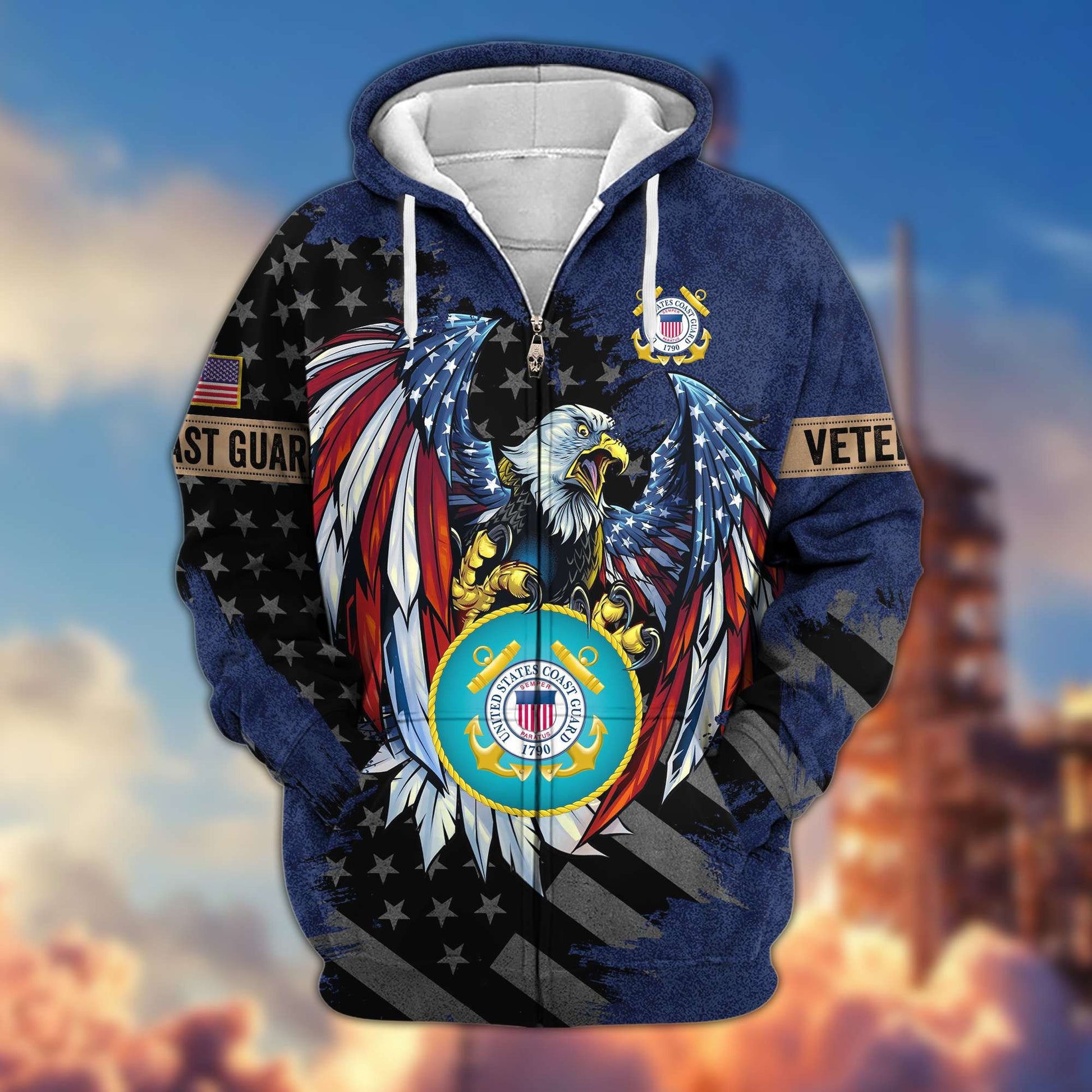 Premium US Veterans Zip Hoodie APHN190913, Gifts For Veterans Day