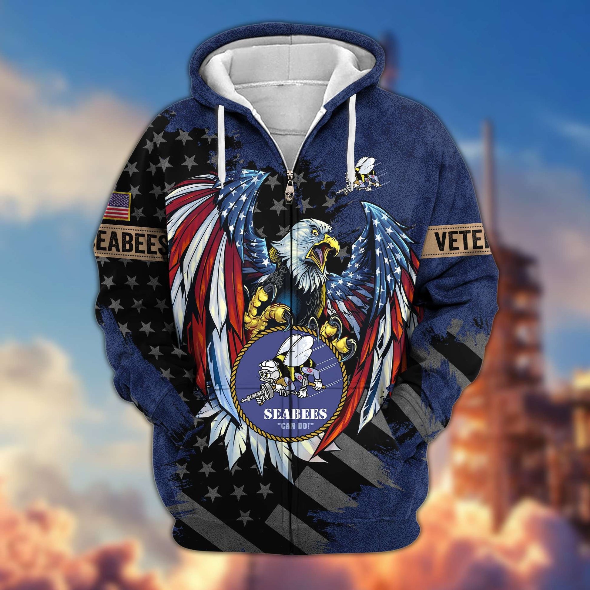 Premium US Veterans Zip Hoodie APHN190913, Gifts For Veterans Day