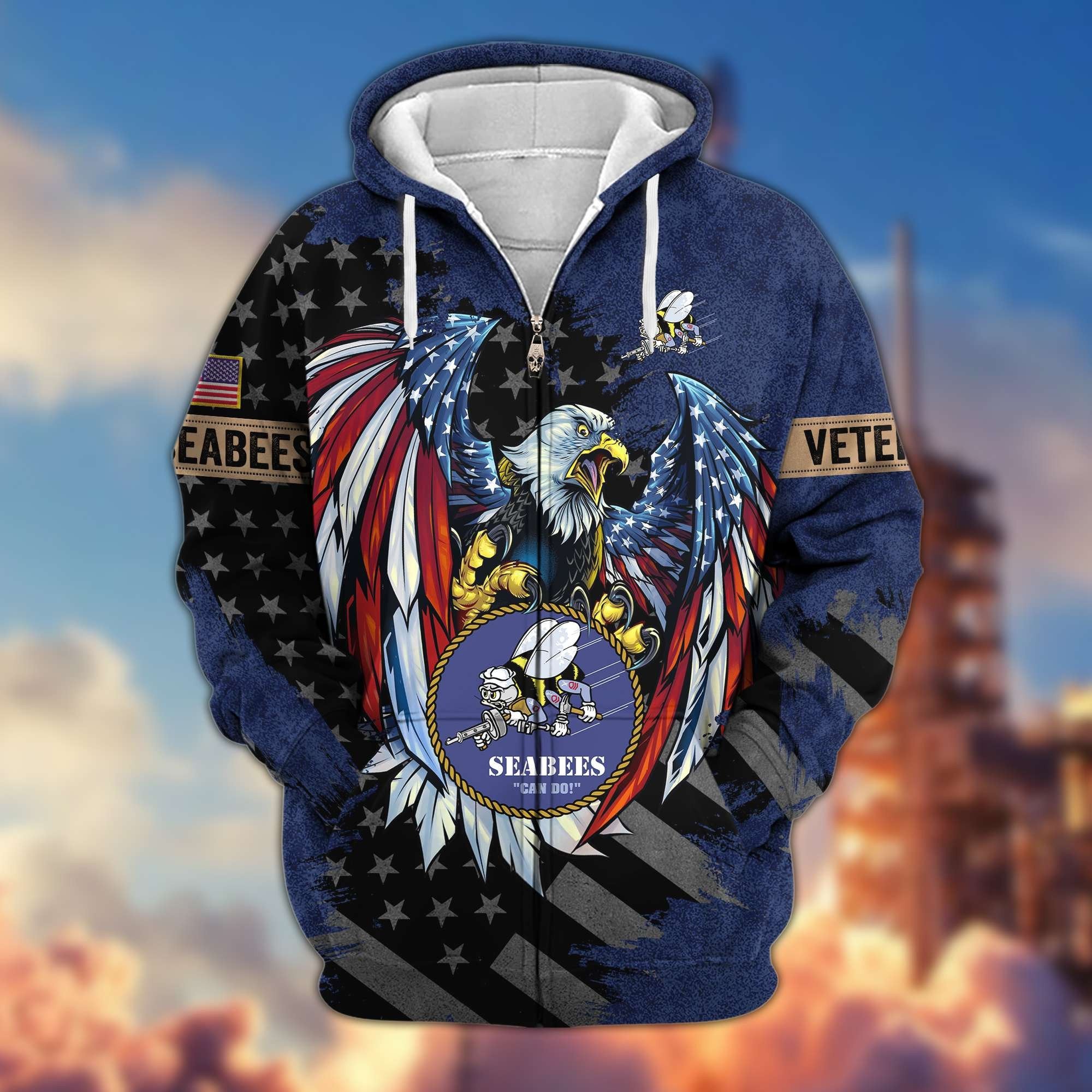 Premium US Veterans Zip Hoodie APHN190913, Gifts For Veterans Day