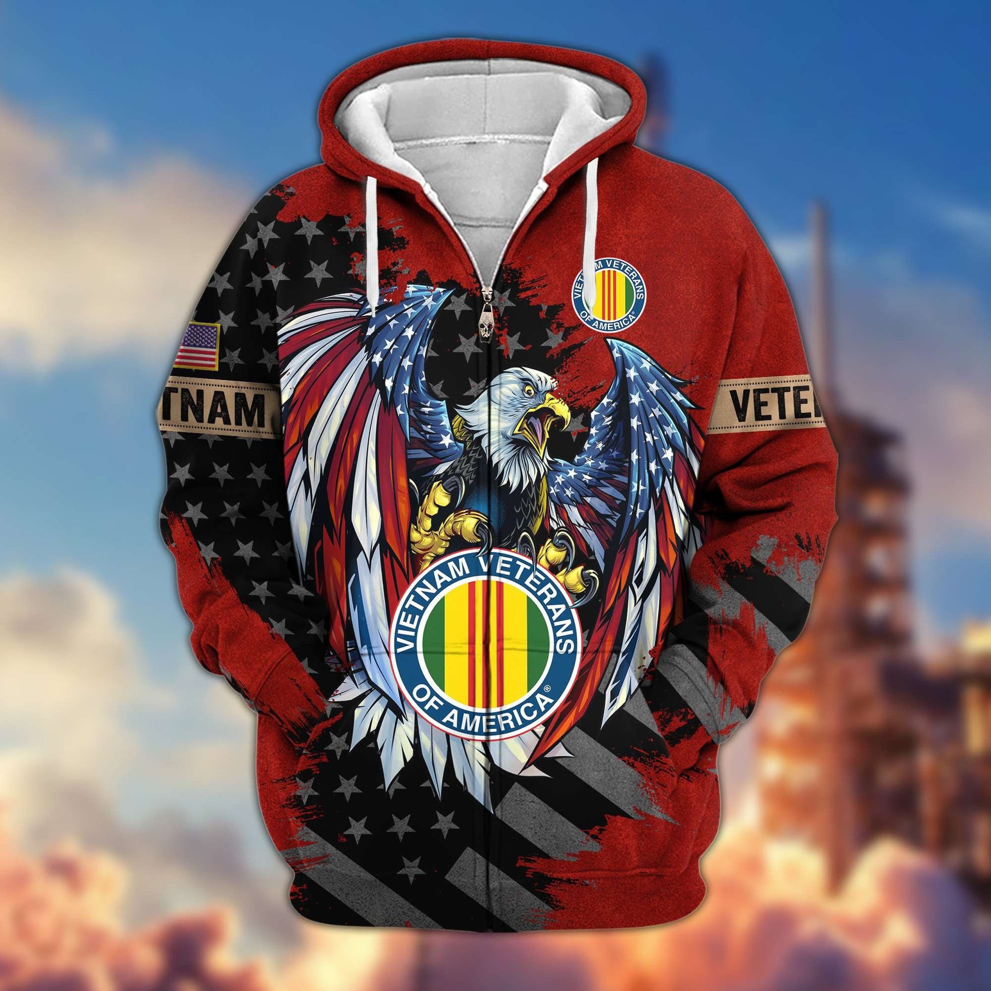 Premium US Veterans Zip Hoodie APHN190913, Gifts For Veterans Day