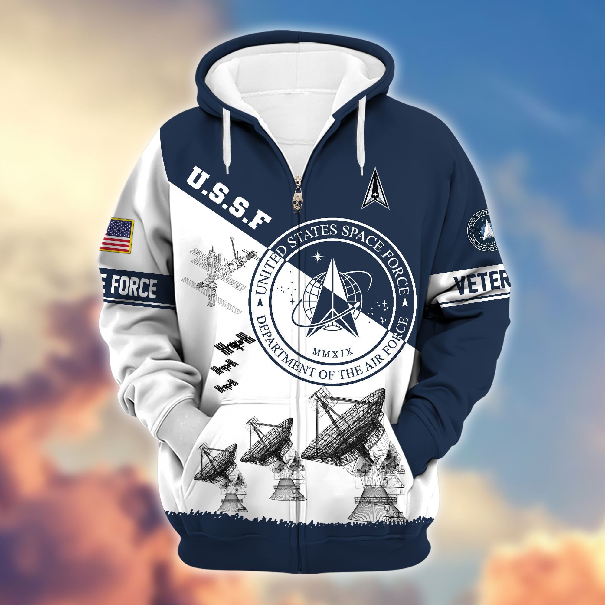 Premium Proudly Served US Veterans Zip Hoodie APHN250911, Gifts For US Veterans, Gifts For Veterans Day