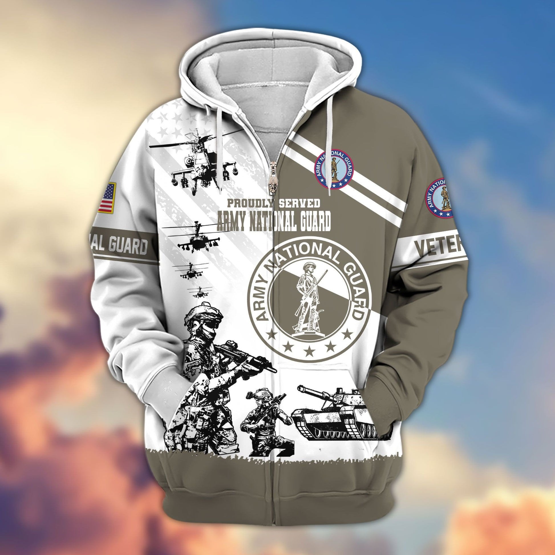 Premium US Veterans Zip Hoodie APHN230911, Gifts For US Veterans, Gifts For Veterans Day