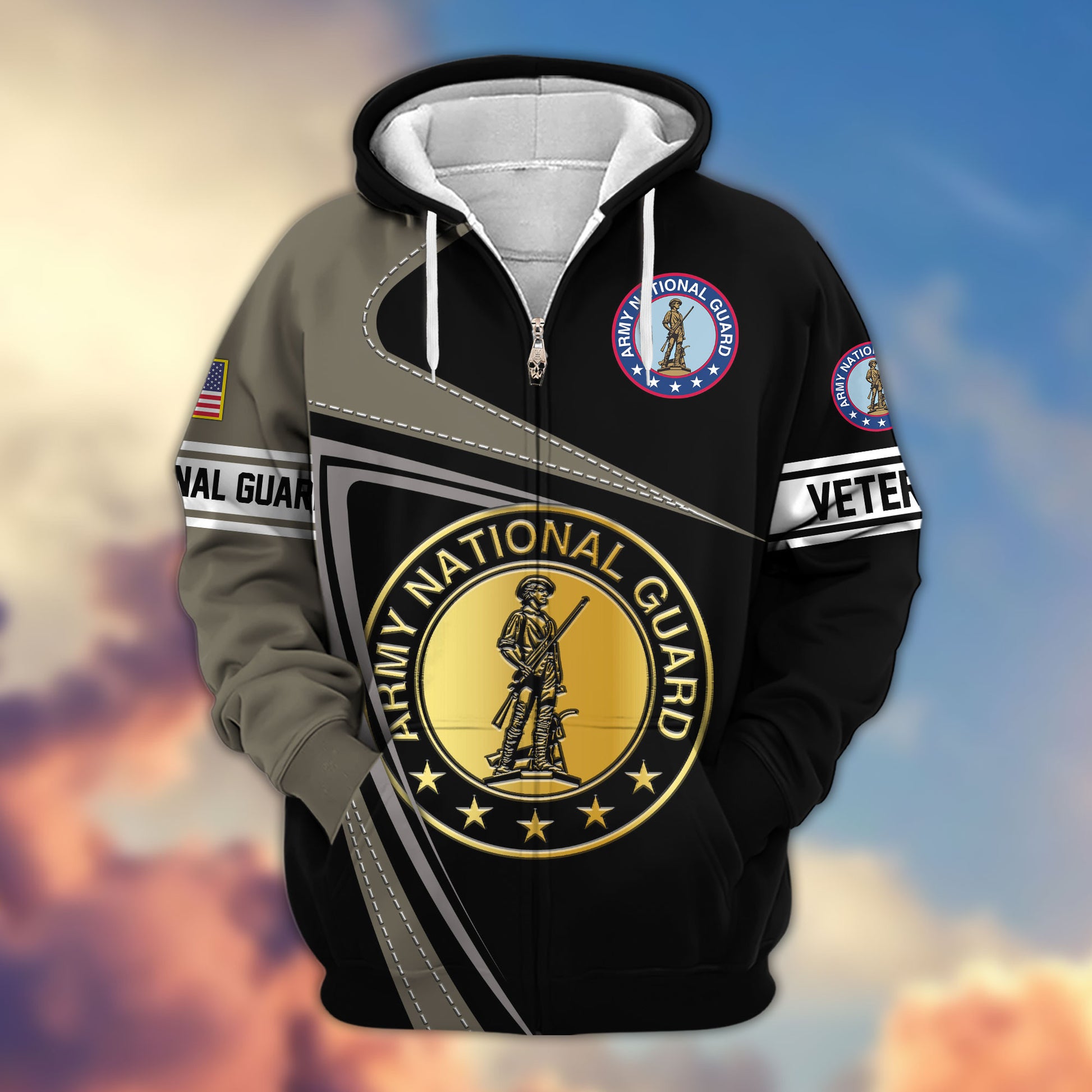 Premium US Veterans Zip Hoodie APHN210812, Gifts For Veterans Day, Gifts For Dad, Gifts For Husband