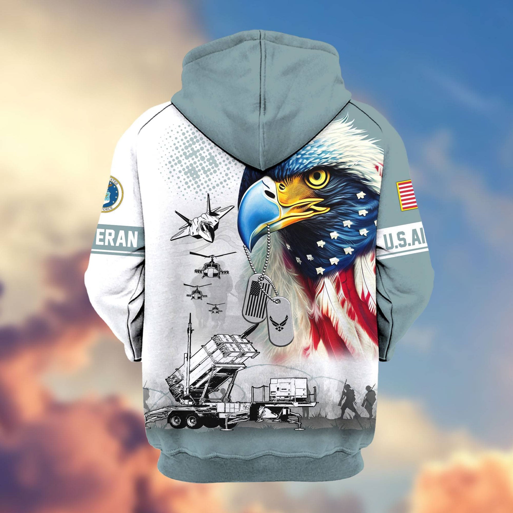 Premium US Veterans Zip Hoodie APHN260913, Gifts For US Veterans, Gifts For Veterans Day