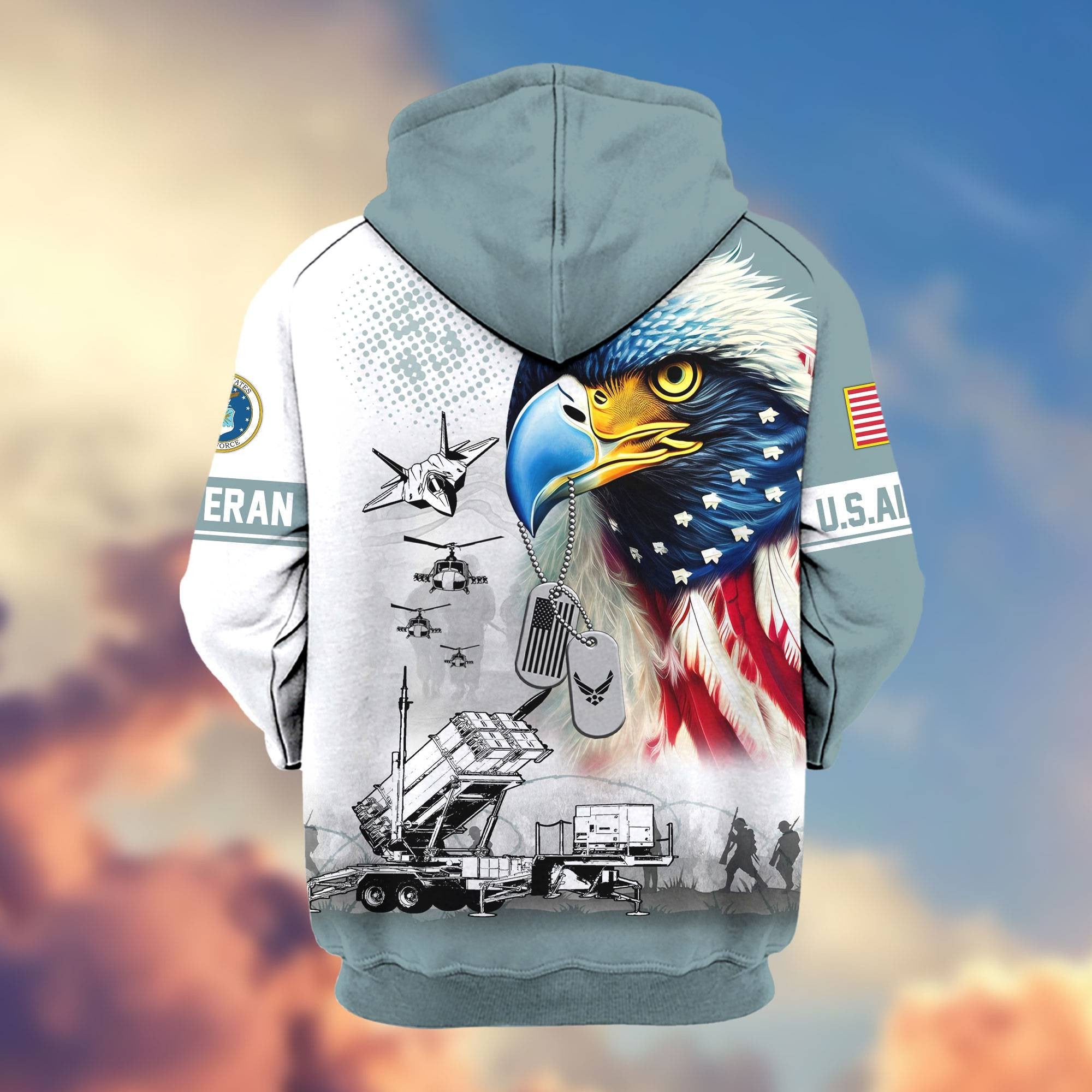 Premium US Veterans Zip Hoodie APHN260913, Gifts For US Veterans, Gifts For Veterans Day